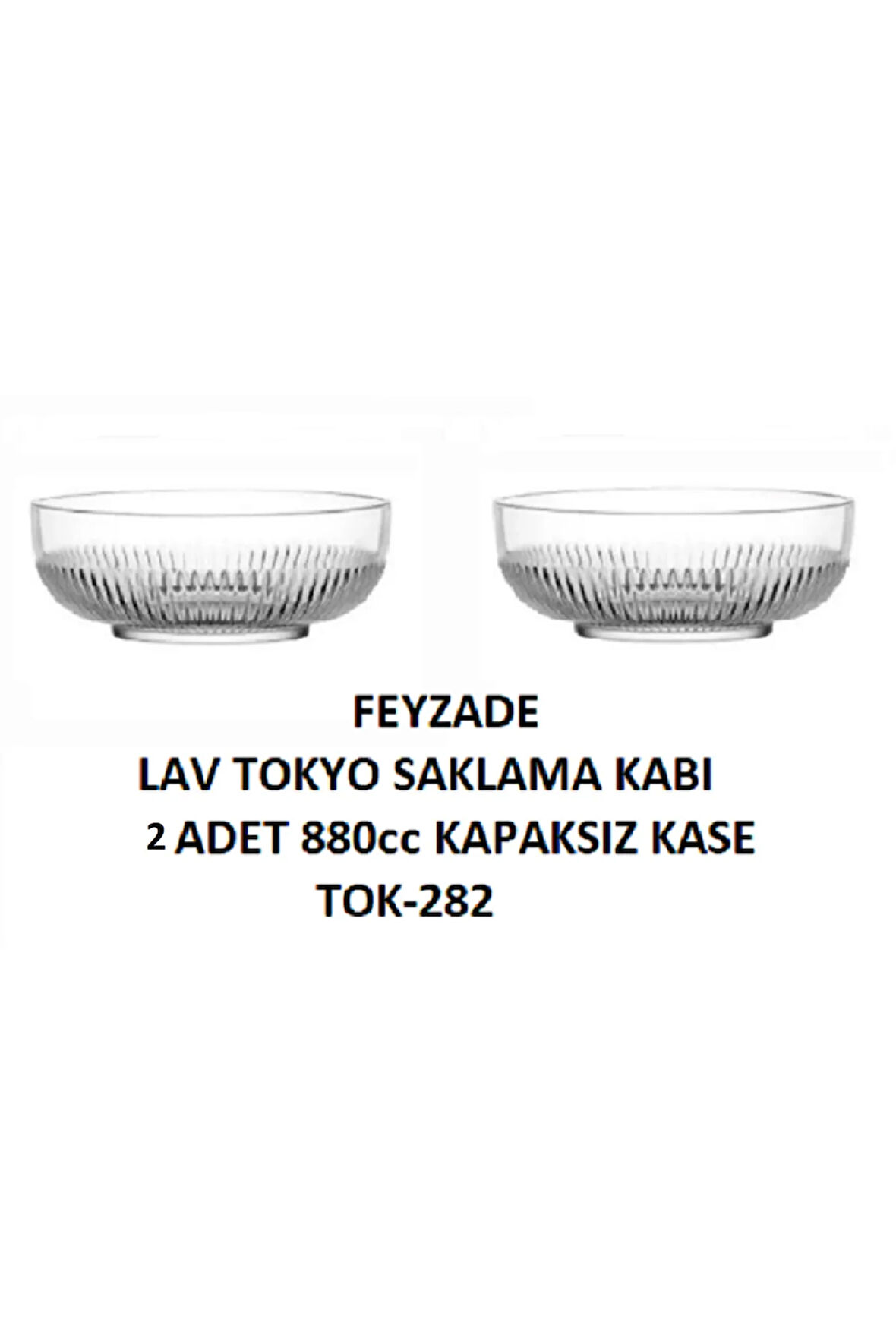 FEYZADE TOKYO SAKLAMA KABI 2 ADET 880cc KAPAKSIZ KASE