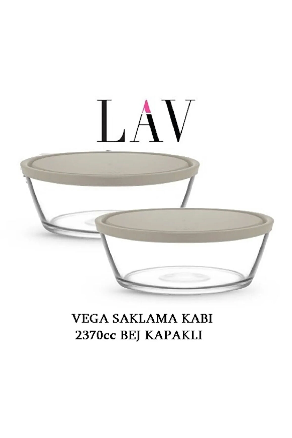 FEYZADE VEGA Saklama Kabı 2 adet 2370cc