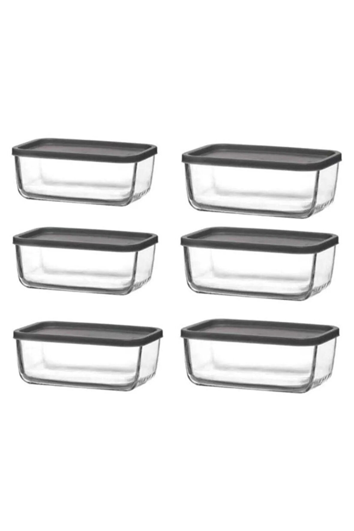 FEYZADE CUBE Kahvaltılık Saklama Kabı 6 adet 1170cc (CUB-238)