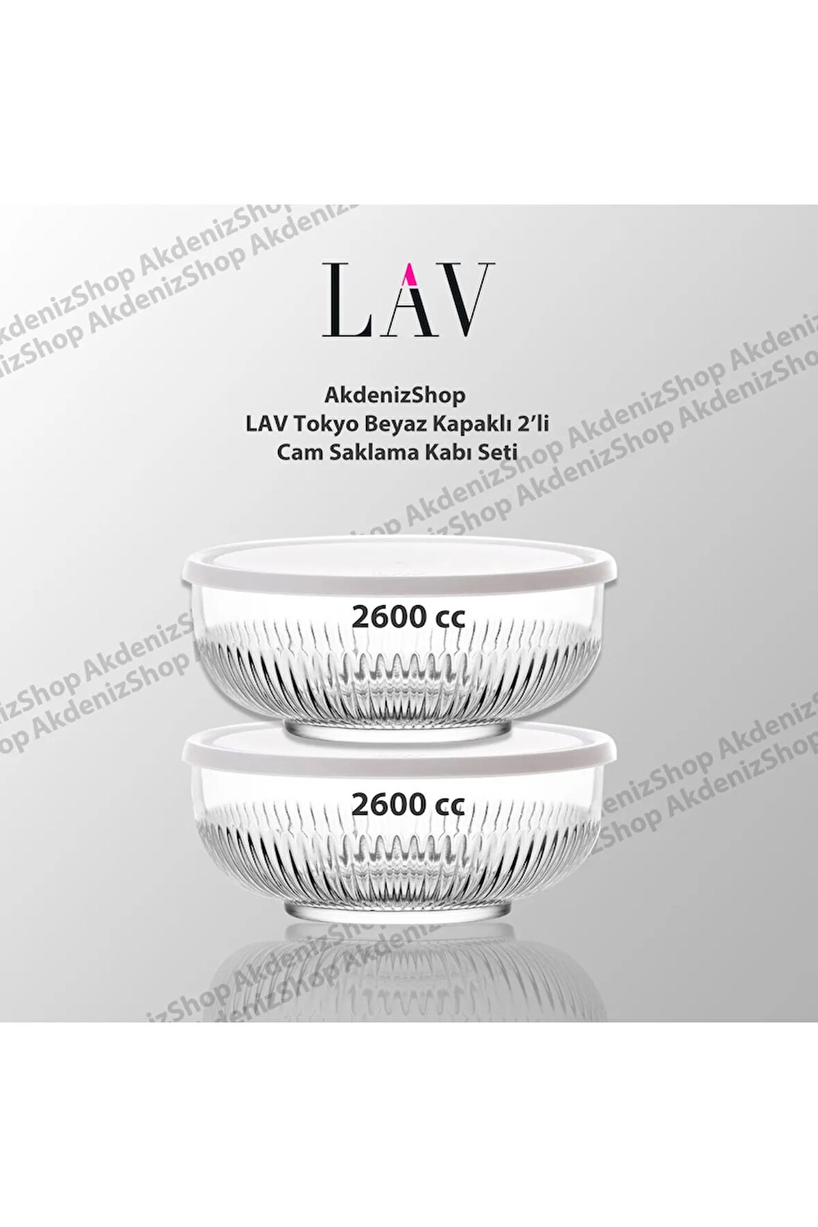 Beyaz Kapak, En Büyük Boy Iki Adet Tokyo Saklama Kabı