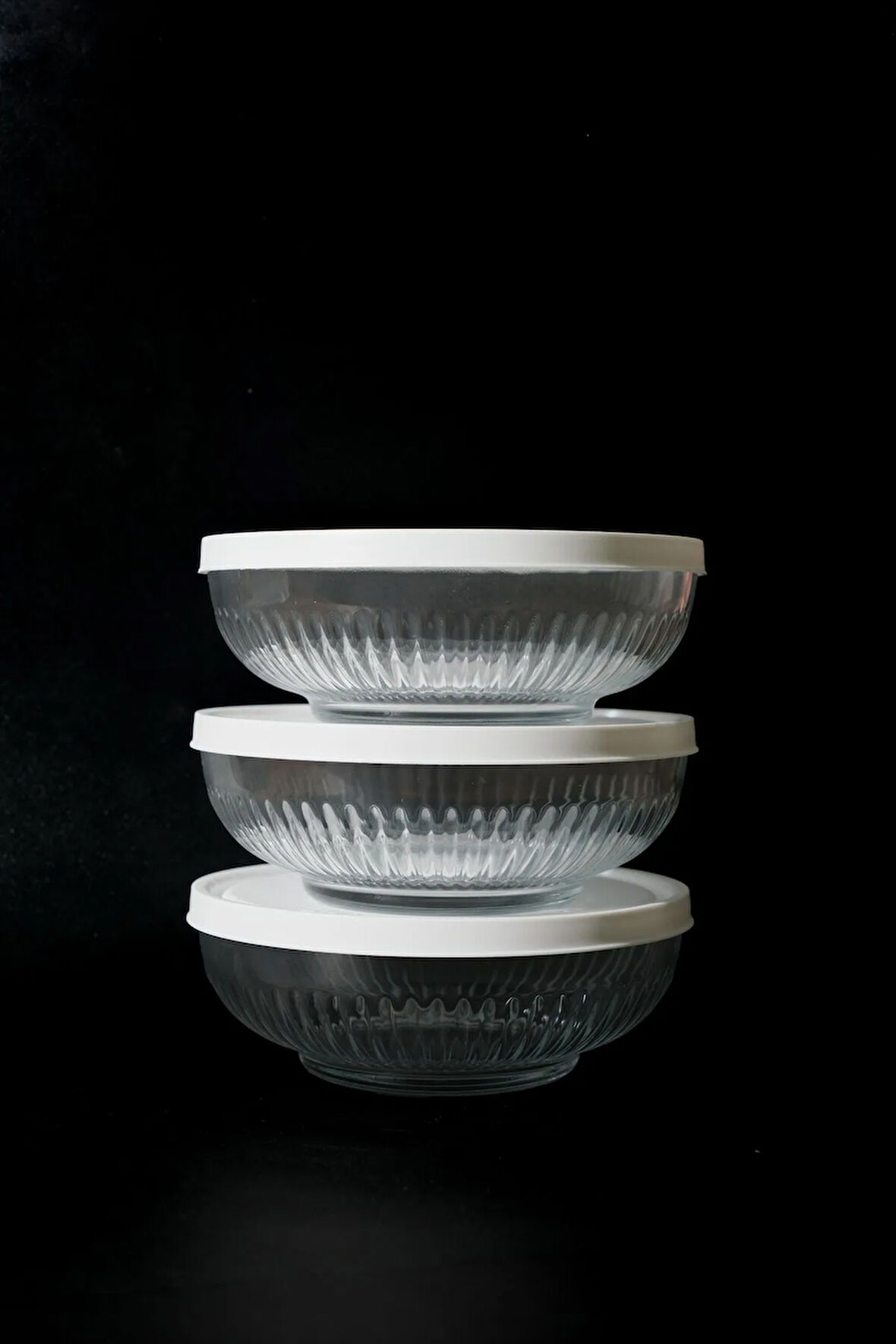 Tokyo Beyaz Kapak 3 Adet (880CC) Saklama Kabı