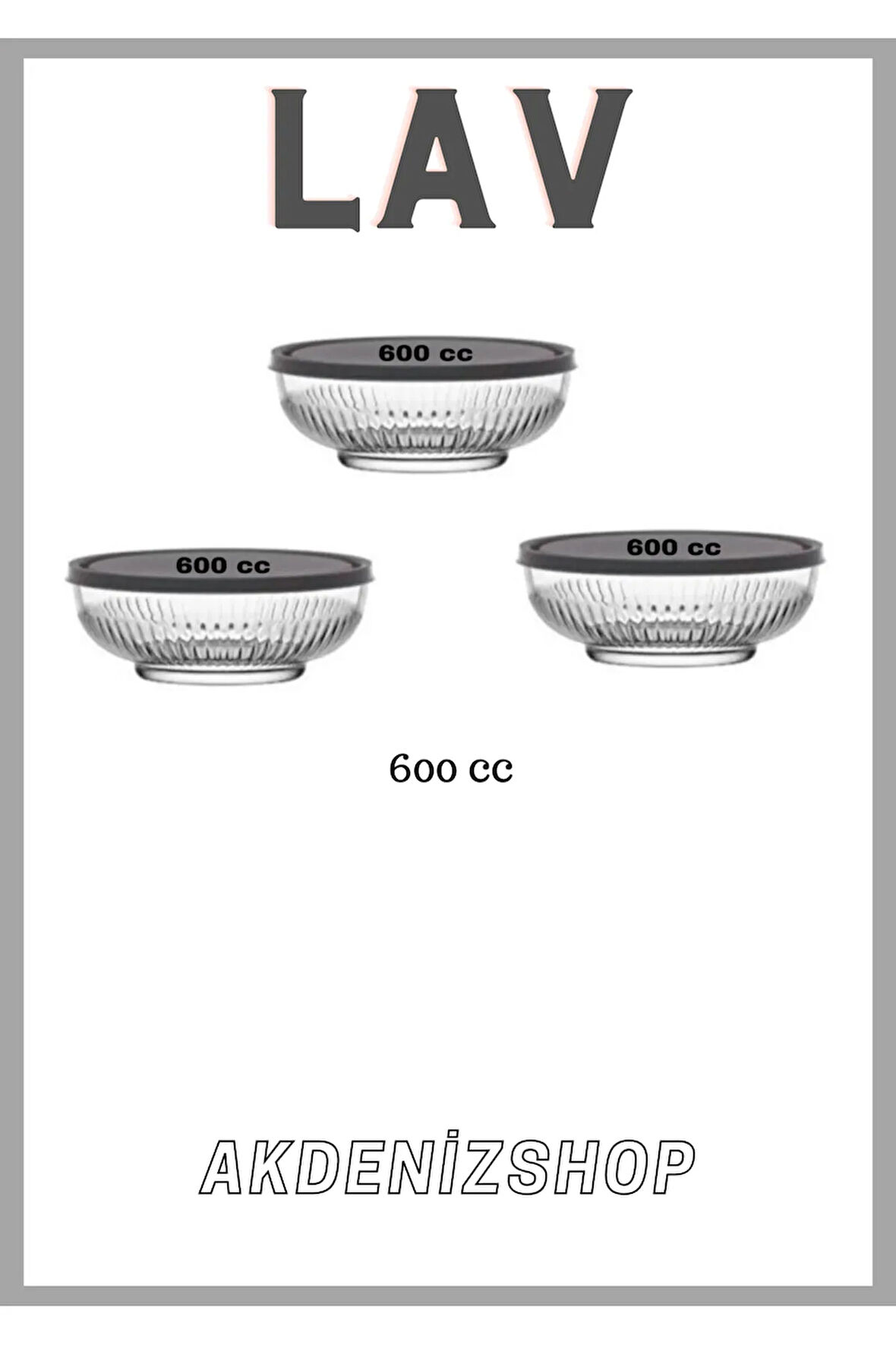 Tokyo En Küçük Boy 600 Cc 3 Adet Saklama Kabı