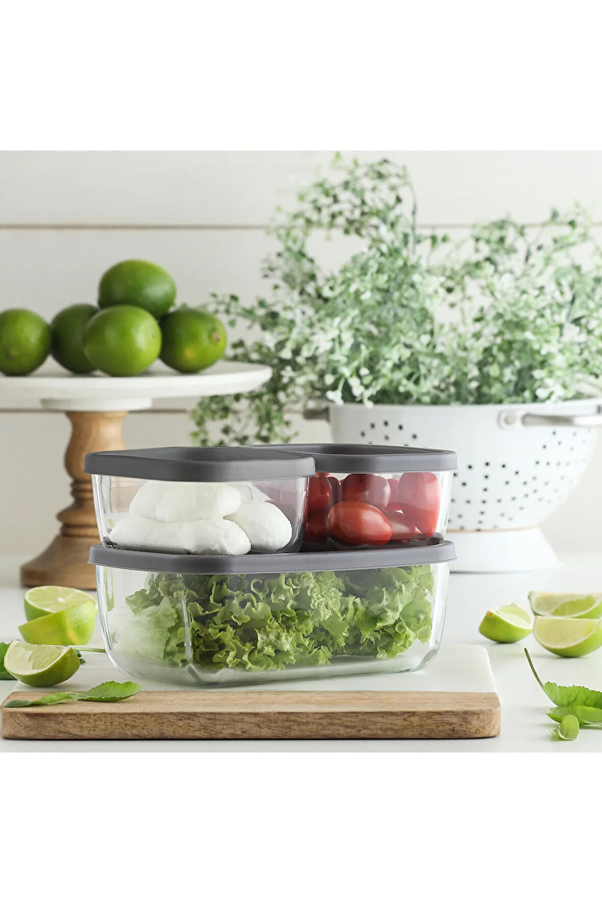 Cube 3'lü Saklama Kabı