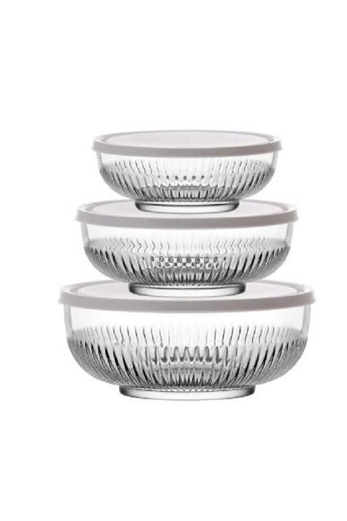 Lav Tokyo Saklama Kabı 3 Boy Beyaz Kapaklı Saklama Kutusu