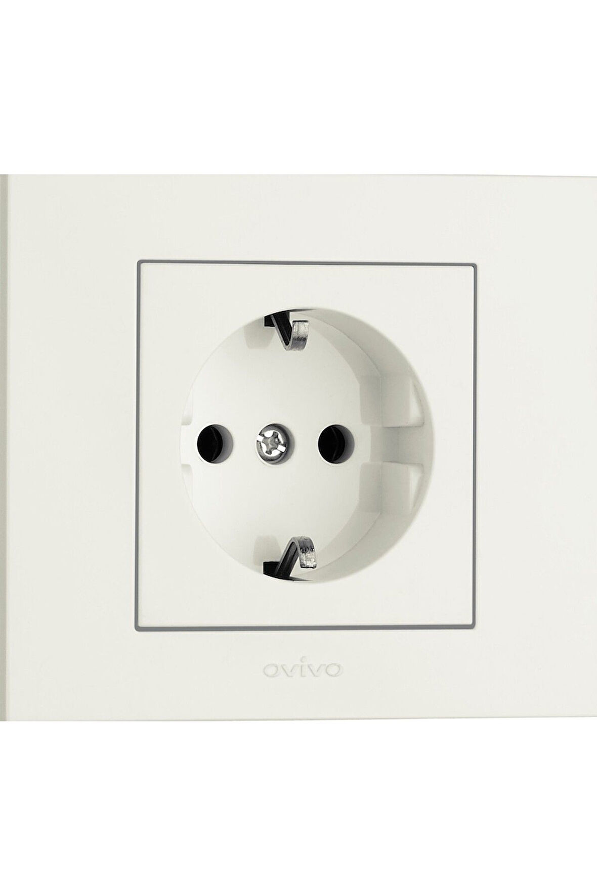 4 Adet Grano Beyaz Topraklı Priz Çerçeve Dahil 4'lü Paket / Setdir