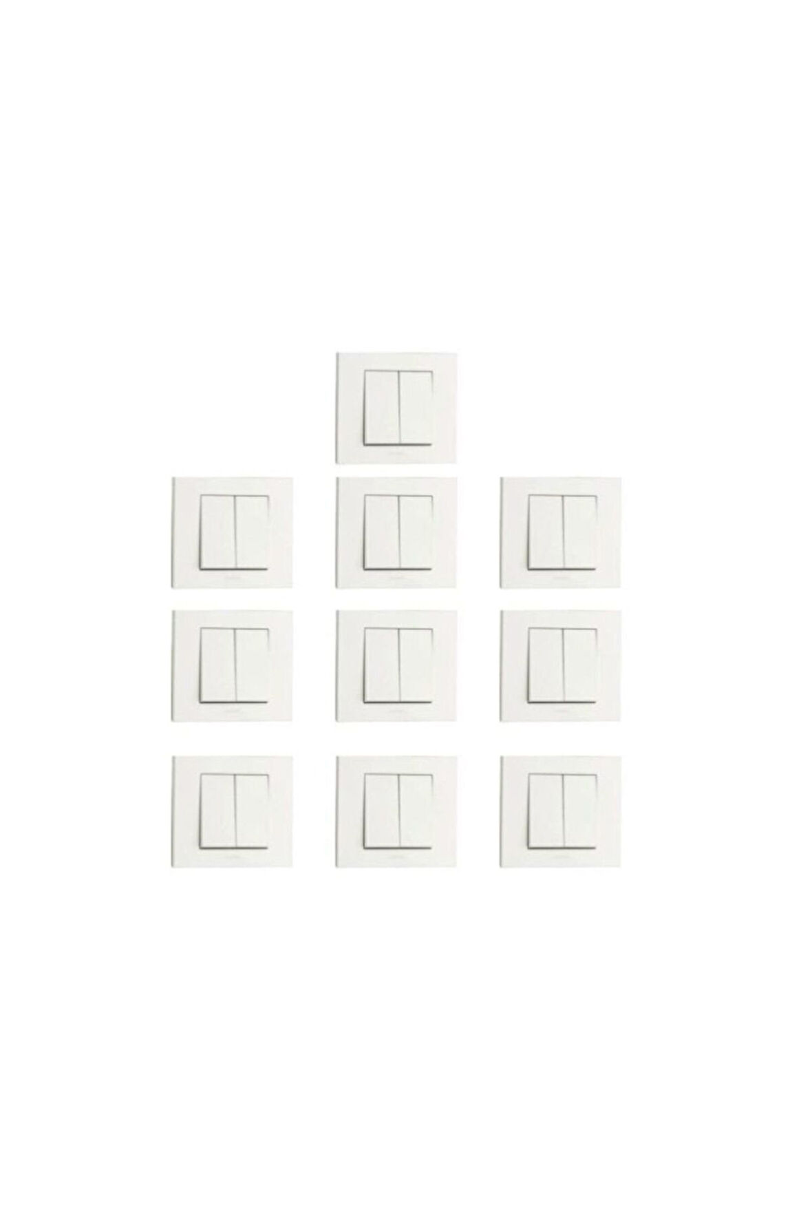 10 Adet Grano Beyaz Komitatör 10 Lu Paket Çerçeve Dahil