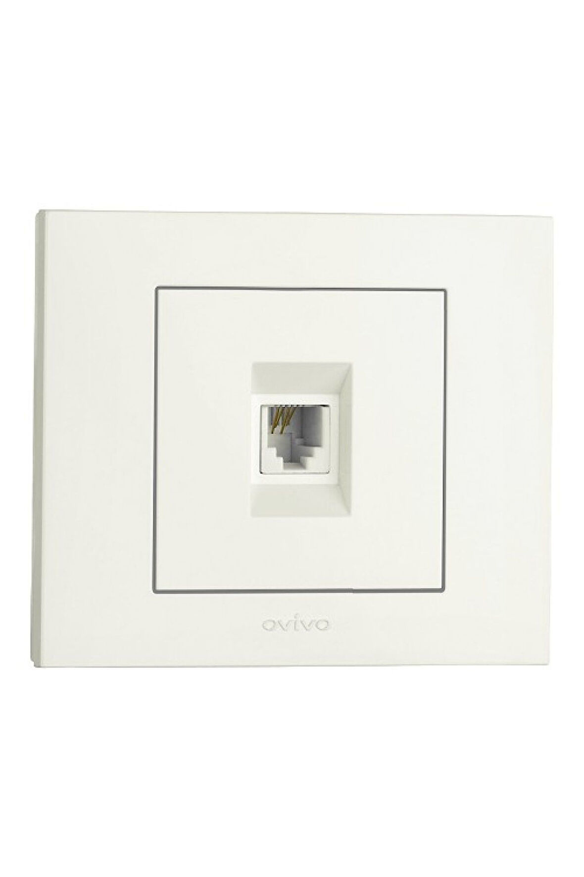 10 Adet Ovivo Grano Beyaz Numeris Telefon Prizi Çerçeve Dahildir