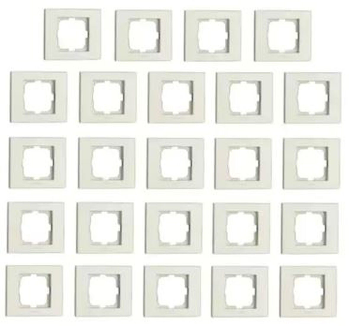 24 Adet Ovivo Grano Beyaz Anahtar, Priz, Vavien, Tv, Telefon, Komütatör, Tekli Çerçeve