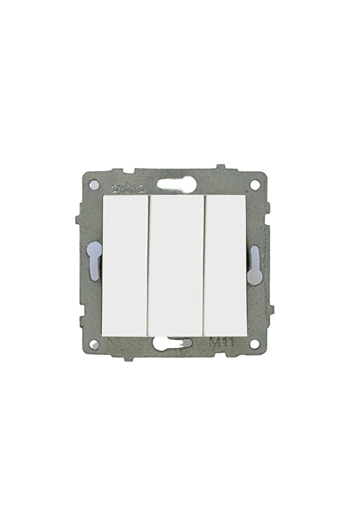 15 Adet Grano Beyaz Üçlü Anahtar Çerçeve Hariçtir