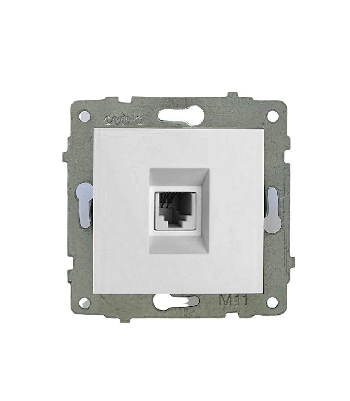 15 Adet Ovivo Grano Beyaz Numeris Telefon Prizi ÇERÇEVE HARİÇTİR