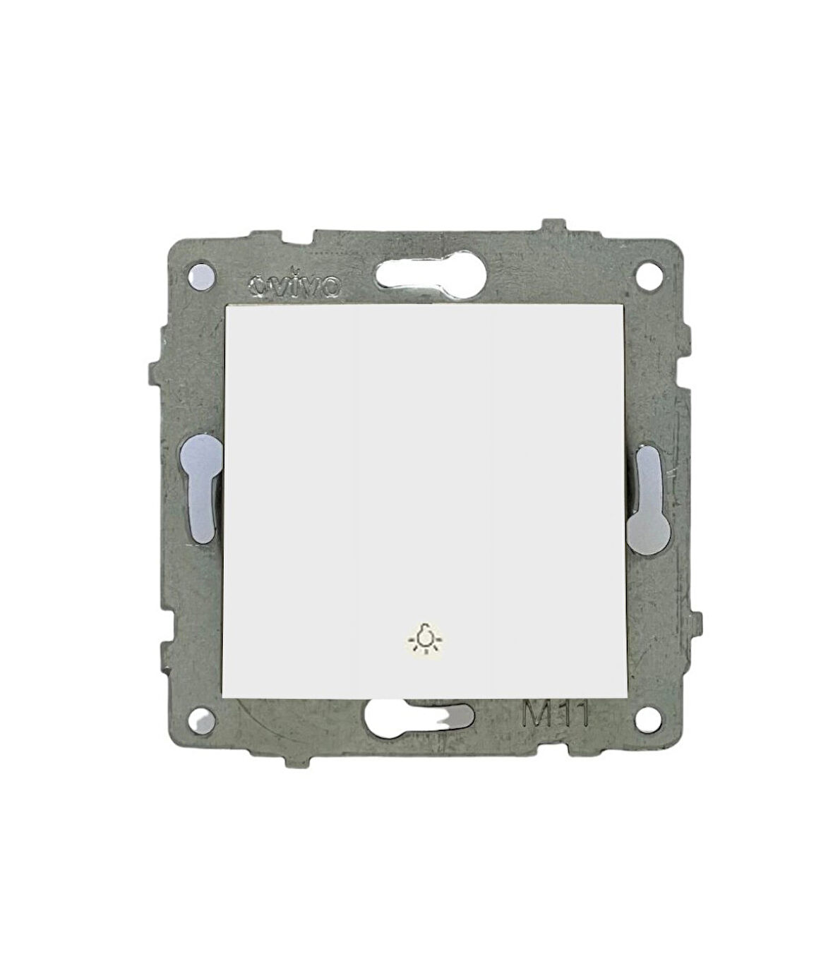 20 Adet Ovivo Grano Beyaz Zil Anahtarı Light ÇERÇEVE HARİÇTİR