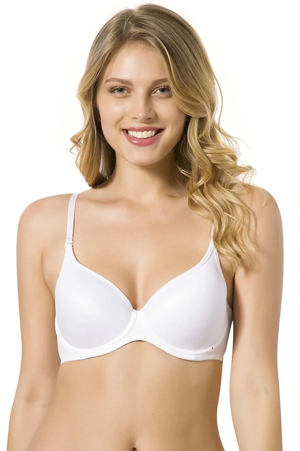 Pufidik Kaplı Micro Sütyen 9600-90 Beyaz