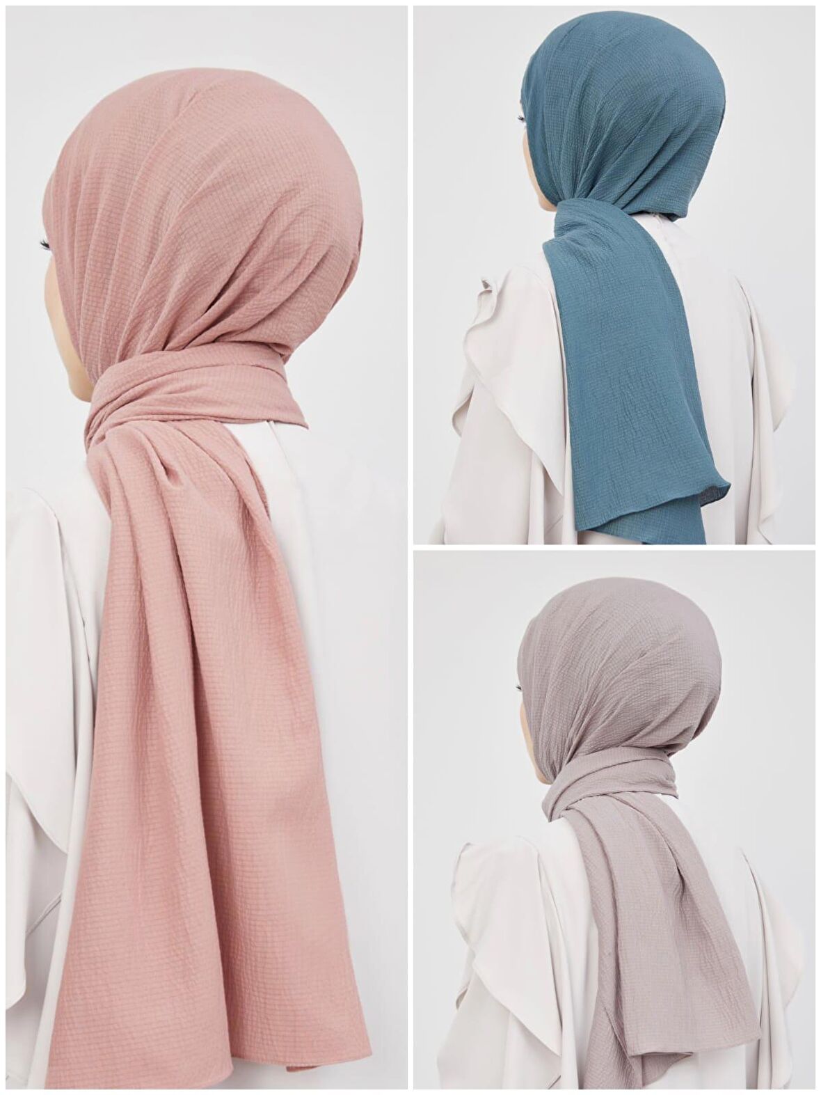 Alcanavm Levidor 3'lü Naturel Cazz Şal 1698753246959