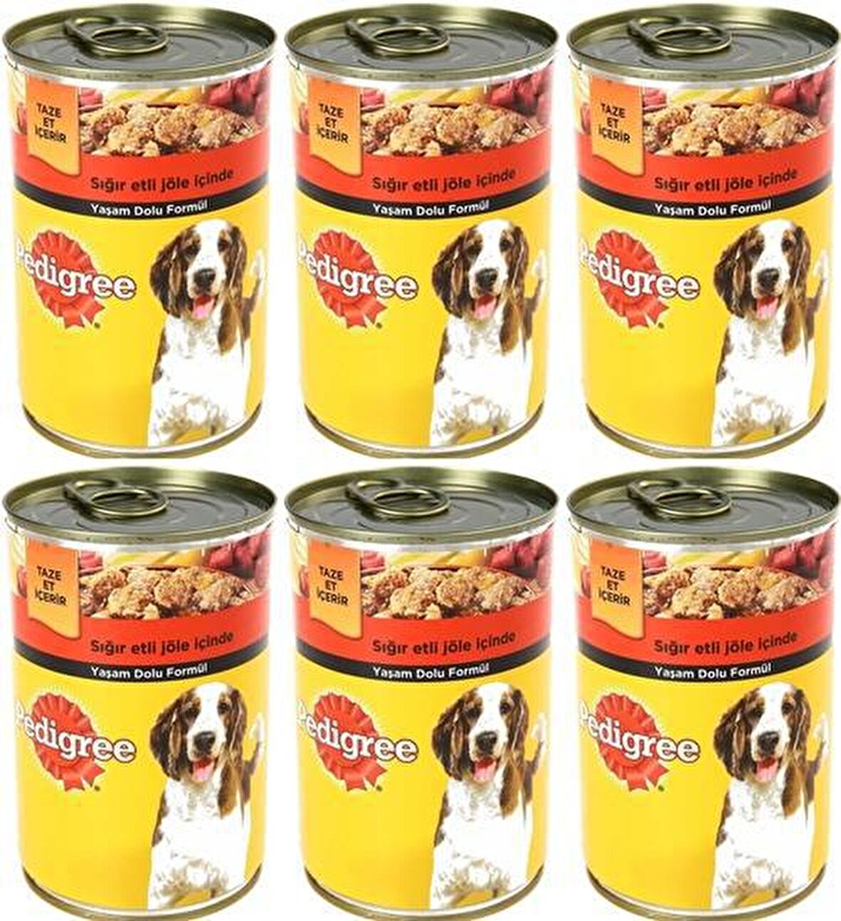 Pedigree Biftekli Köpek Maması Konserve 400Gr x 6Adet