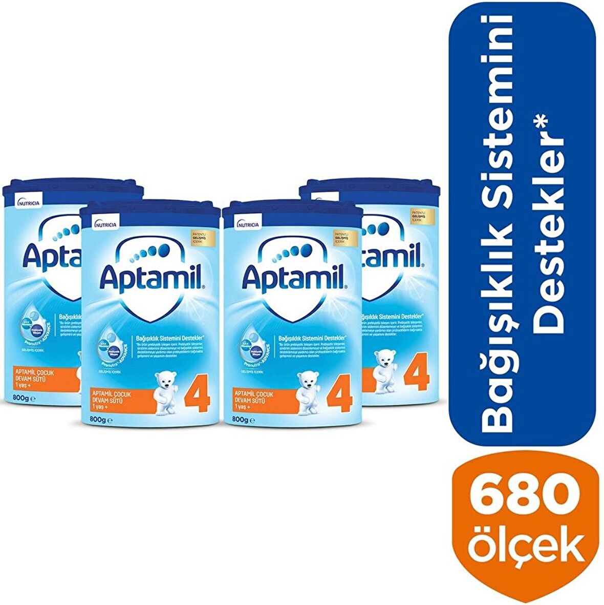 Aptamil Çocuk 4  Devam Sütü 800 GRx4 Adet