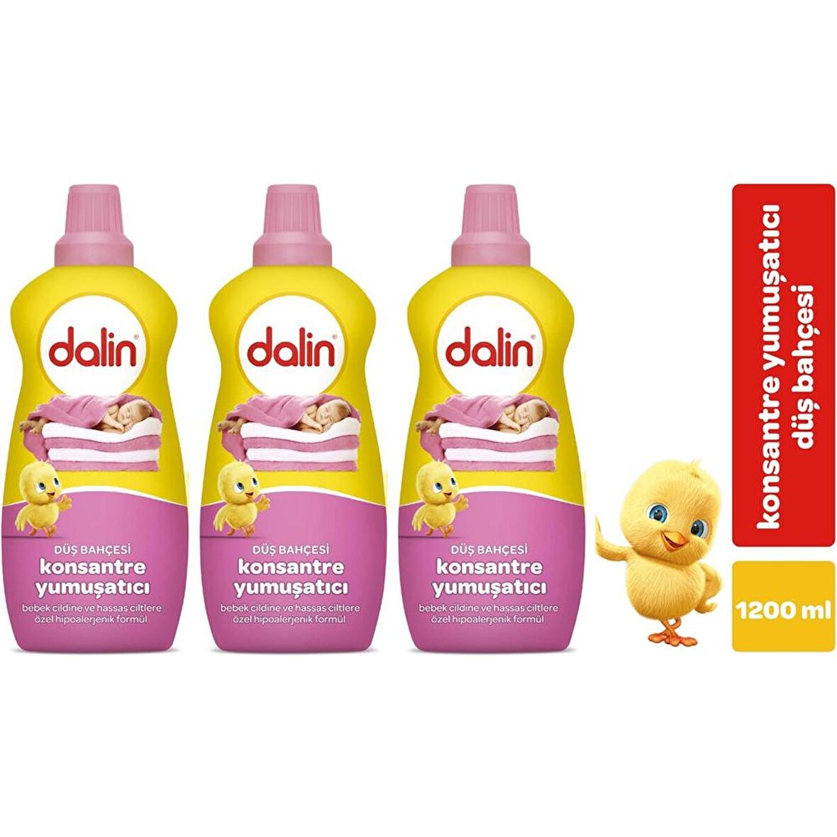 Dalin Yumuşatıcı Konsantre Düş Bahçesi 1200Ml  x 3:150 Yıkama