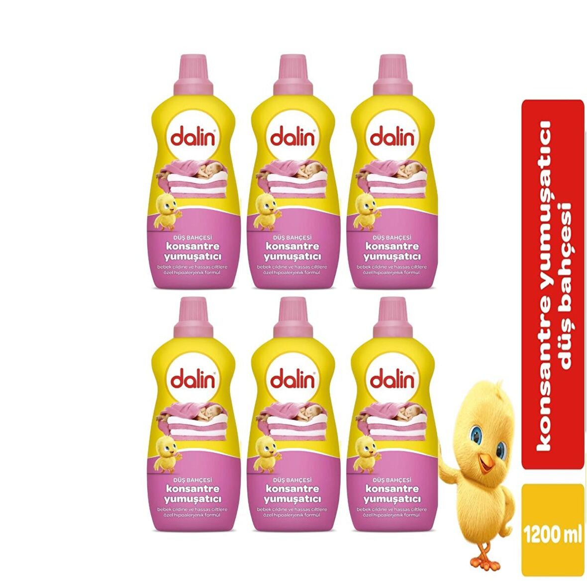 Dalin Yumuşatıcı Konsantre Düş Bahçesi 1200Ml x6:300 Yıkama