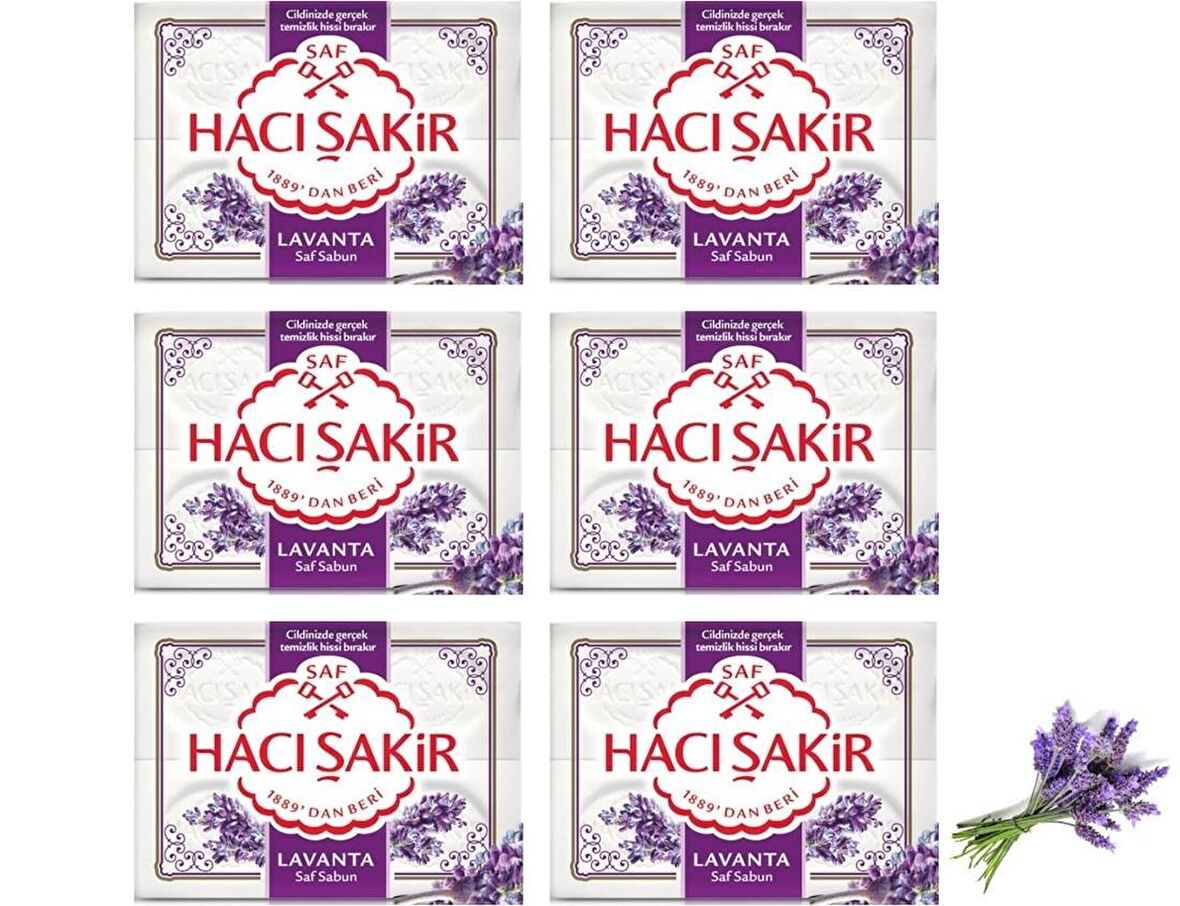 Hacı Şakir Banyo Sabunu Lavanta 6 X 600 Gr