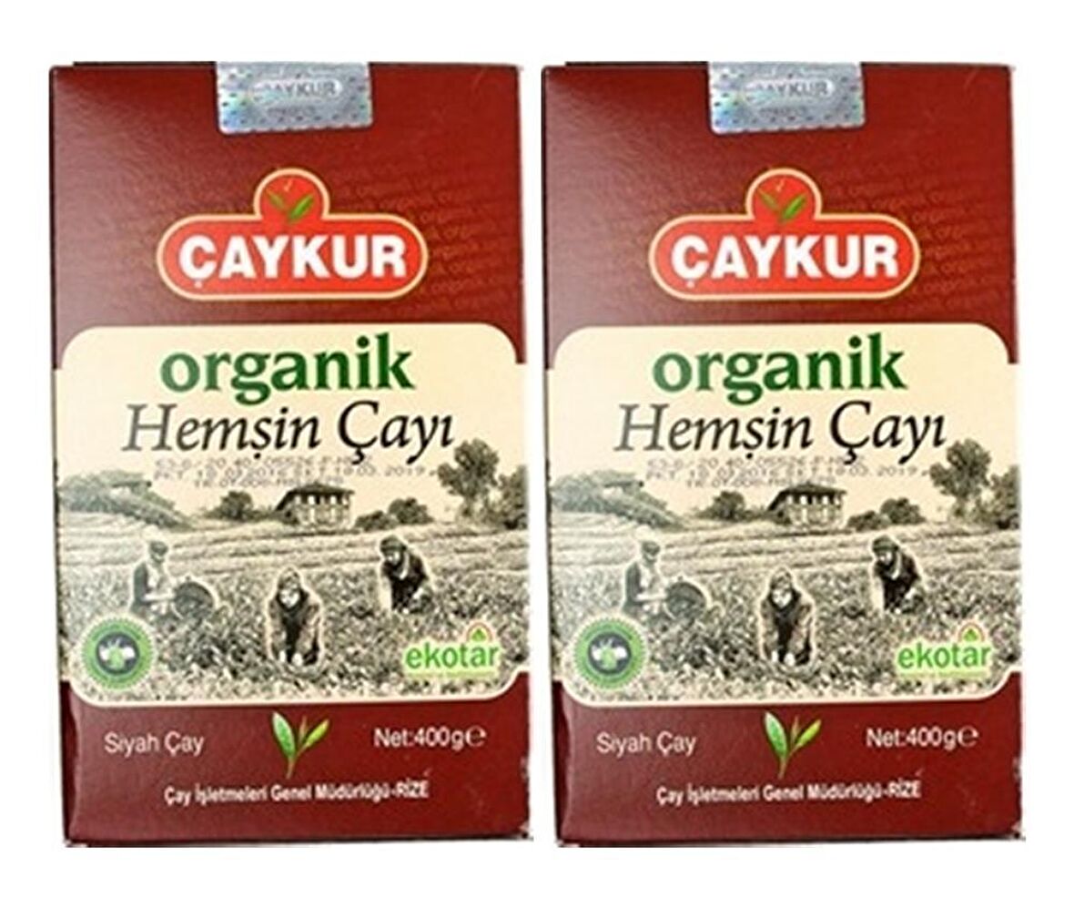 Çaykur Organik Çay Hemşin 2 x 400 Gr