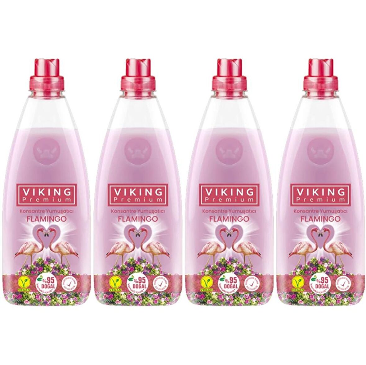 Viking Organik Beyazlar ve Renkliler İçin Konsantre Yumuşatıcı 4 x 1200 ml Yıkama