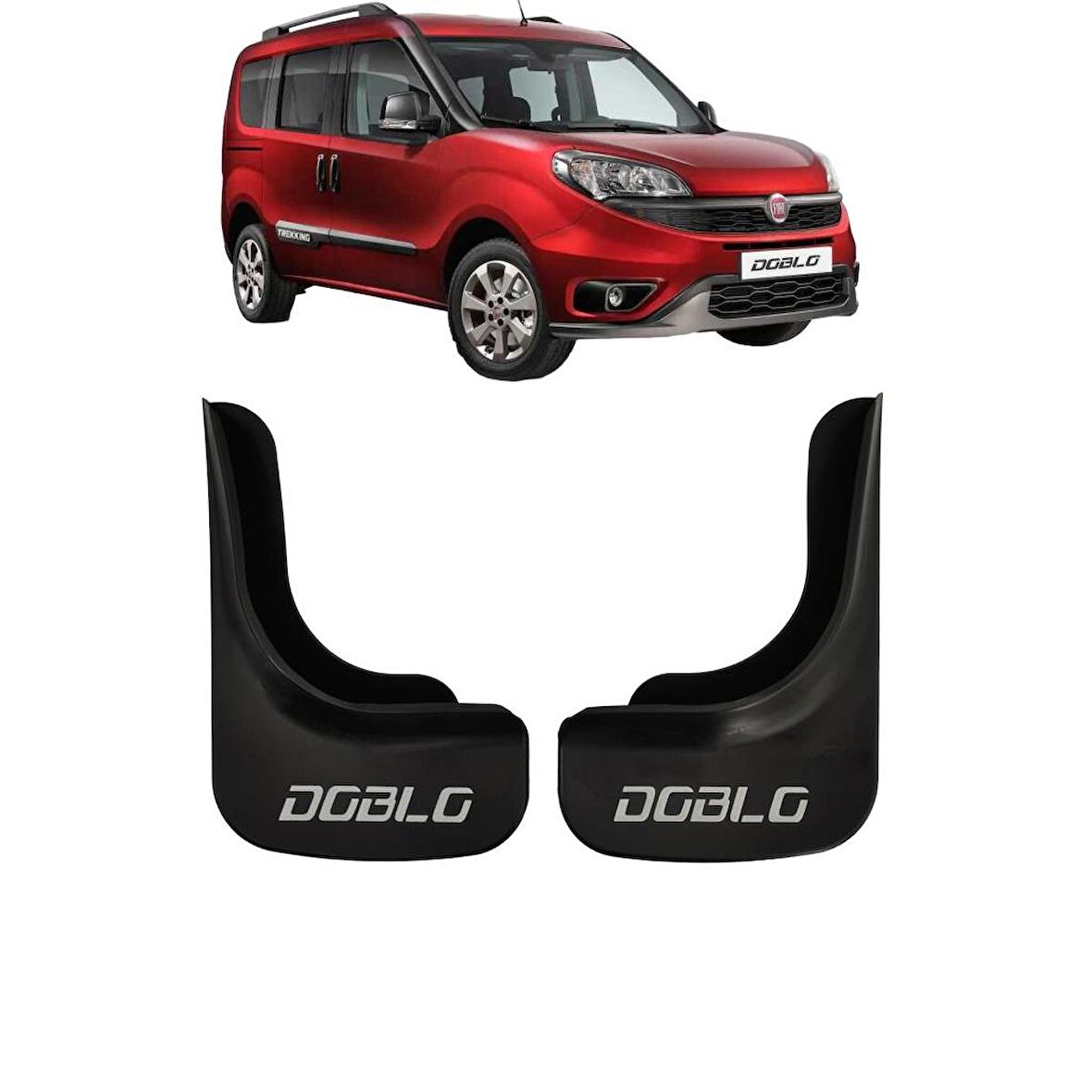 Fiat Doblo D4 2'li Set (Arka) Paçalık Çamurluk Tozluk DBL1UZ002