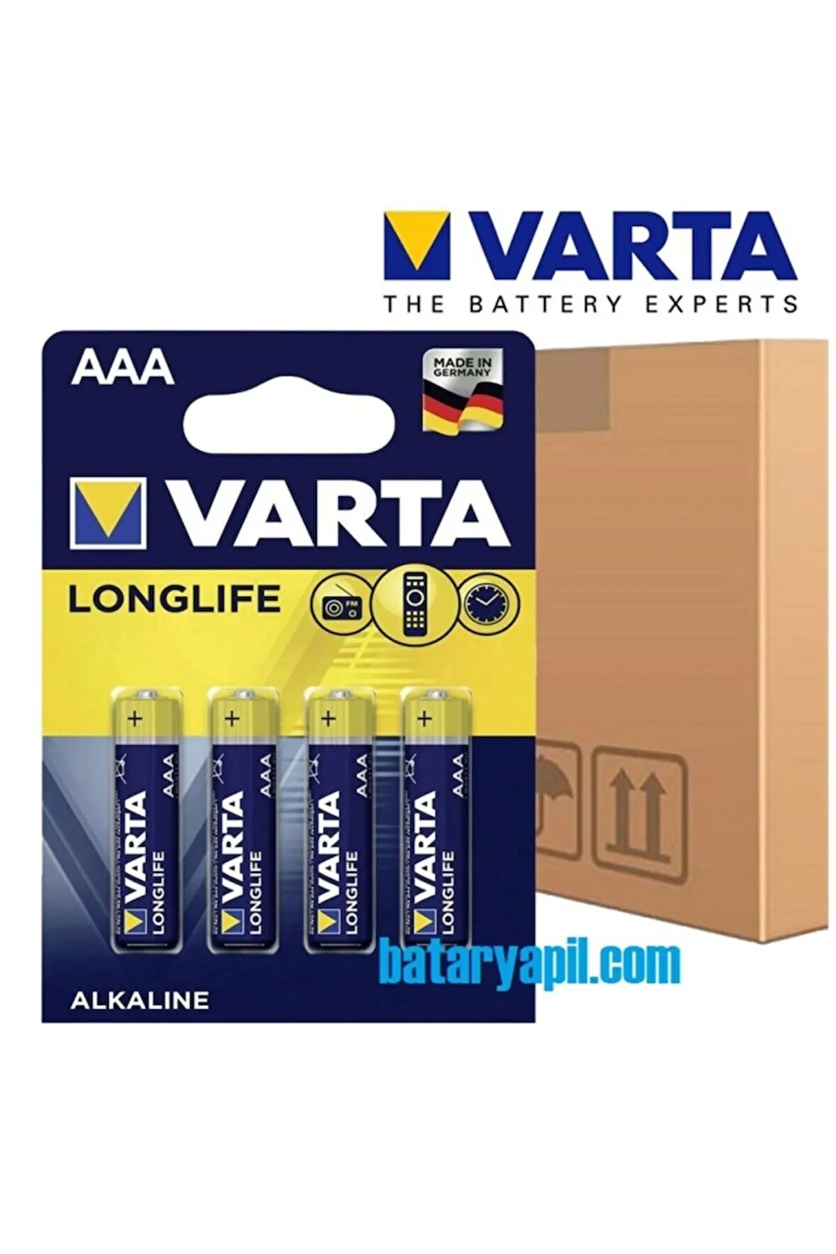 80 Adet Alkaline Longlife Aaa Ince Pil Toptan Satış