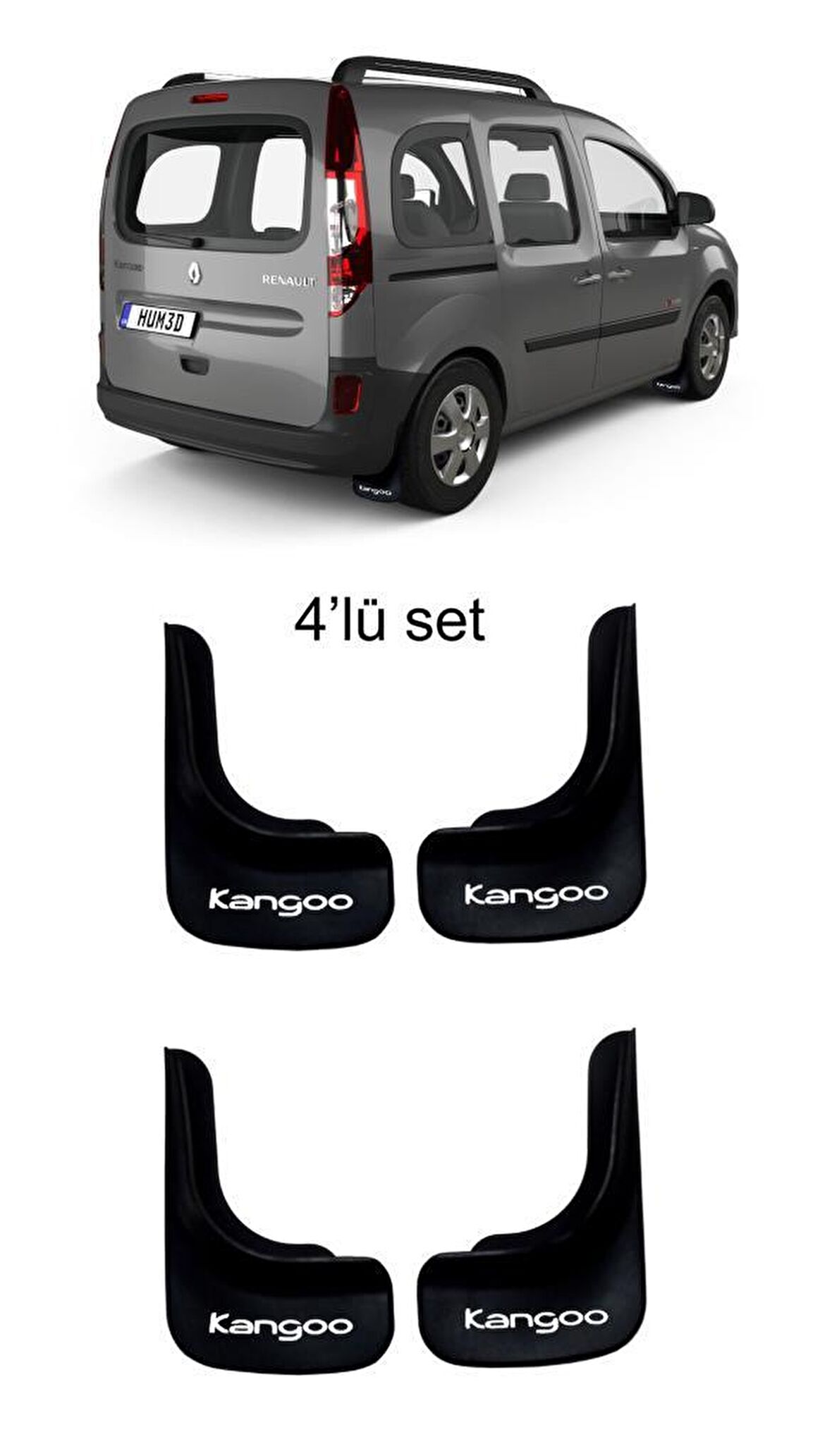 Renault Kangoo 2007 Model Sonrası 4lü Paçalık, Çamurluk, Tozluk REN1UX028