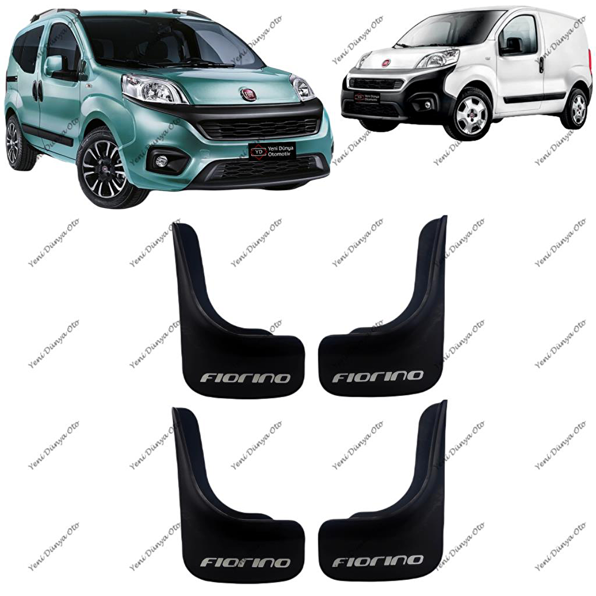 Fiat Fiorino Uyumlu 4'lü Ön Arka Paçalık Çamurluk Tozluk U1FIOX002