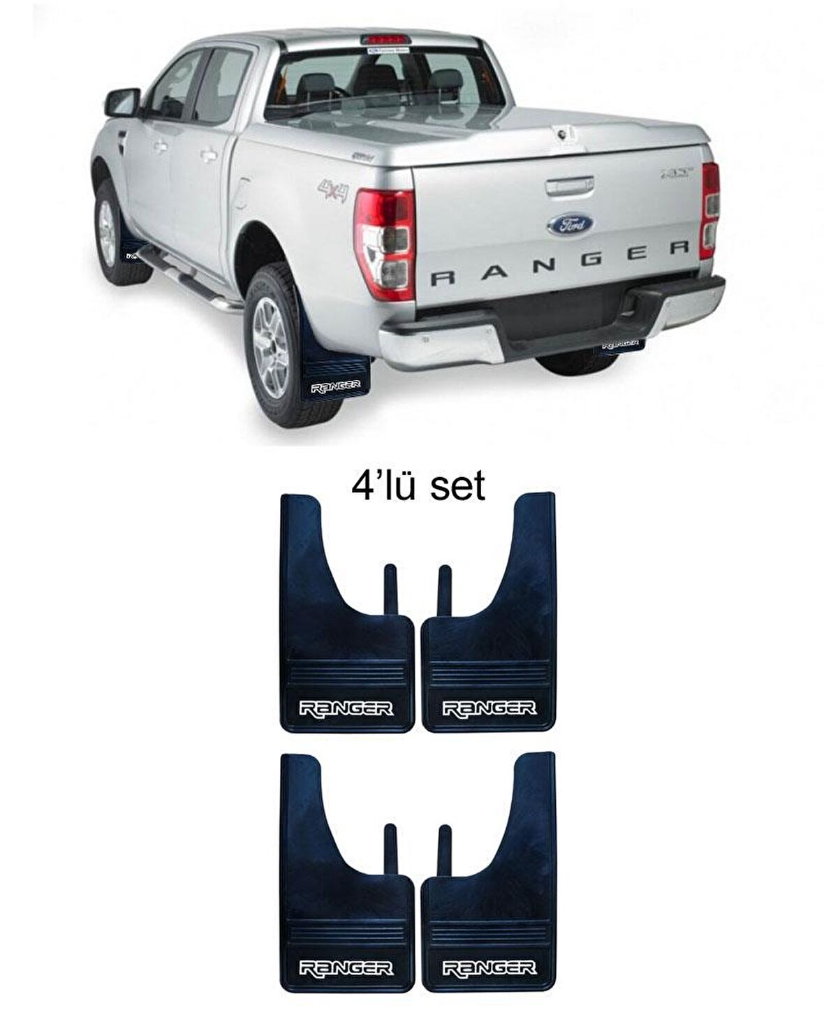 Ford Ranger 4lü Paçalık Çamurluk Tozluk FRD1PX031