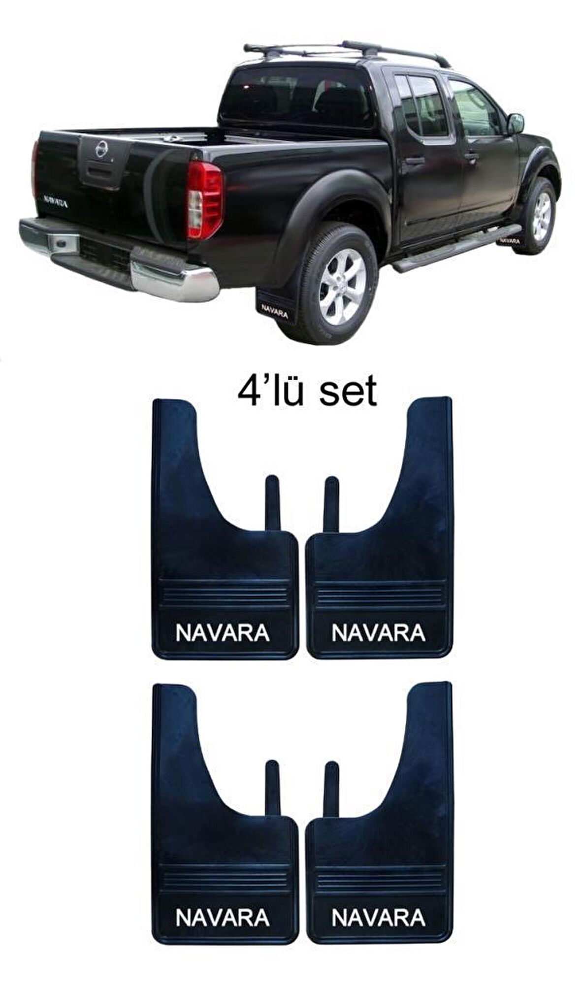 Nissan Navara 4lü Paçalık Çamurluk Tozluk  NIS1PX006