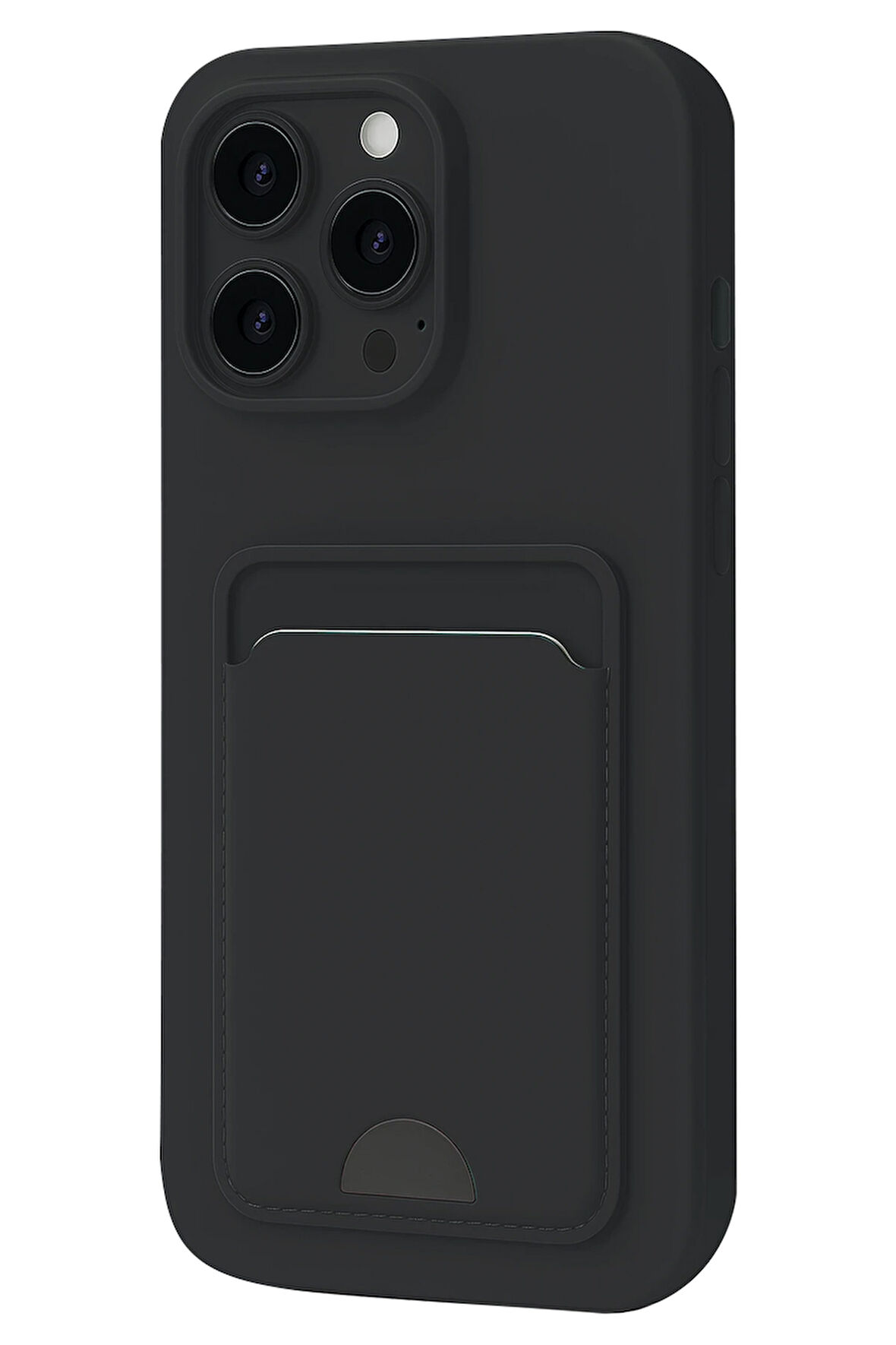 Apple iPhone 16 Pro Max Kılıf Kartlıklı Soft Silikon Azn-Kelvin