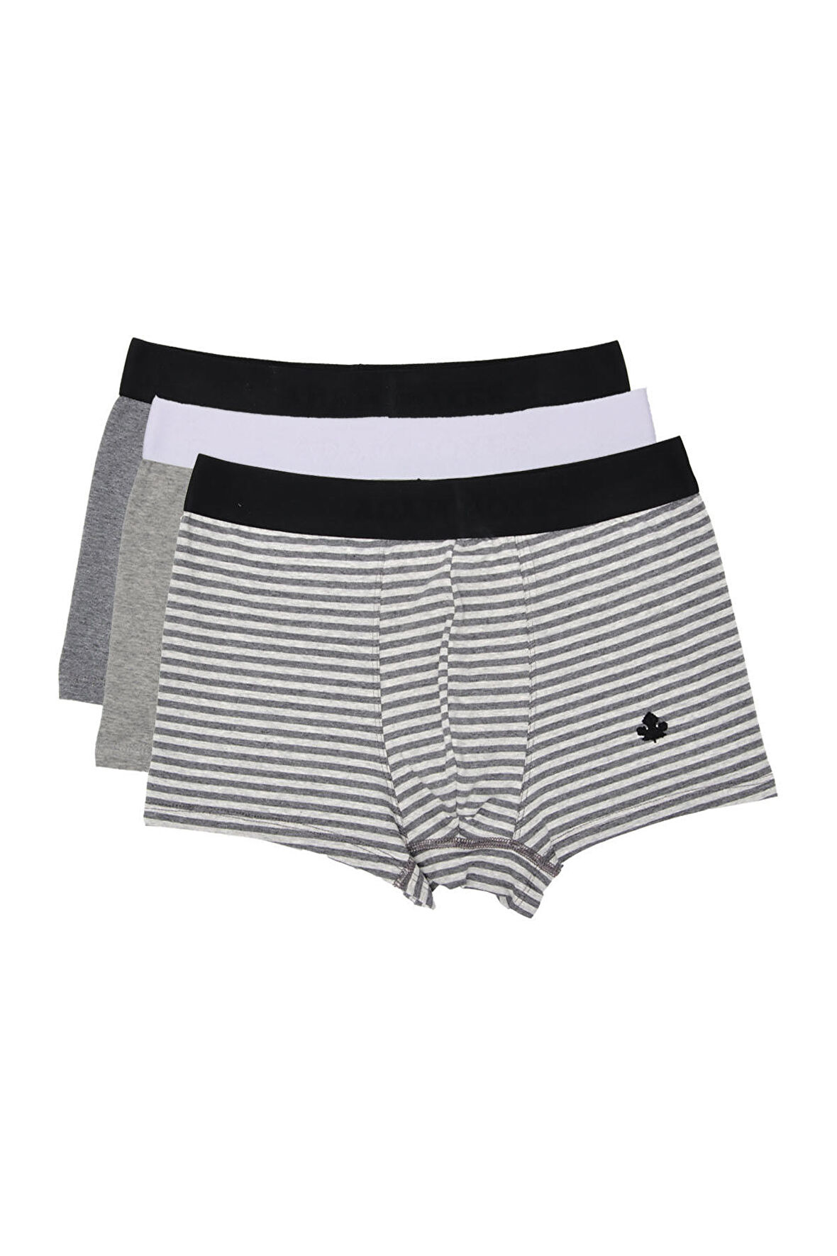Adam Boxes Boxer Trunk Neo-Cosy 
3'lü Paket - Gri, Antrasit, Gri Çizgili