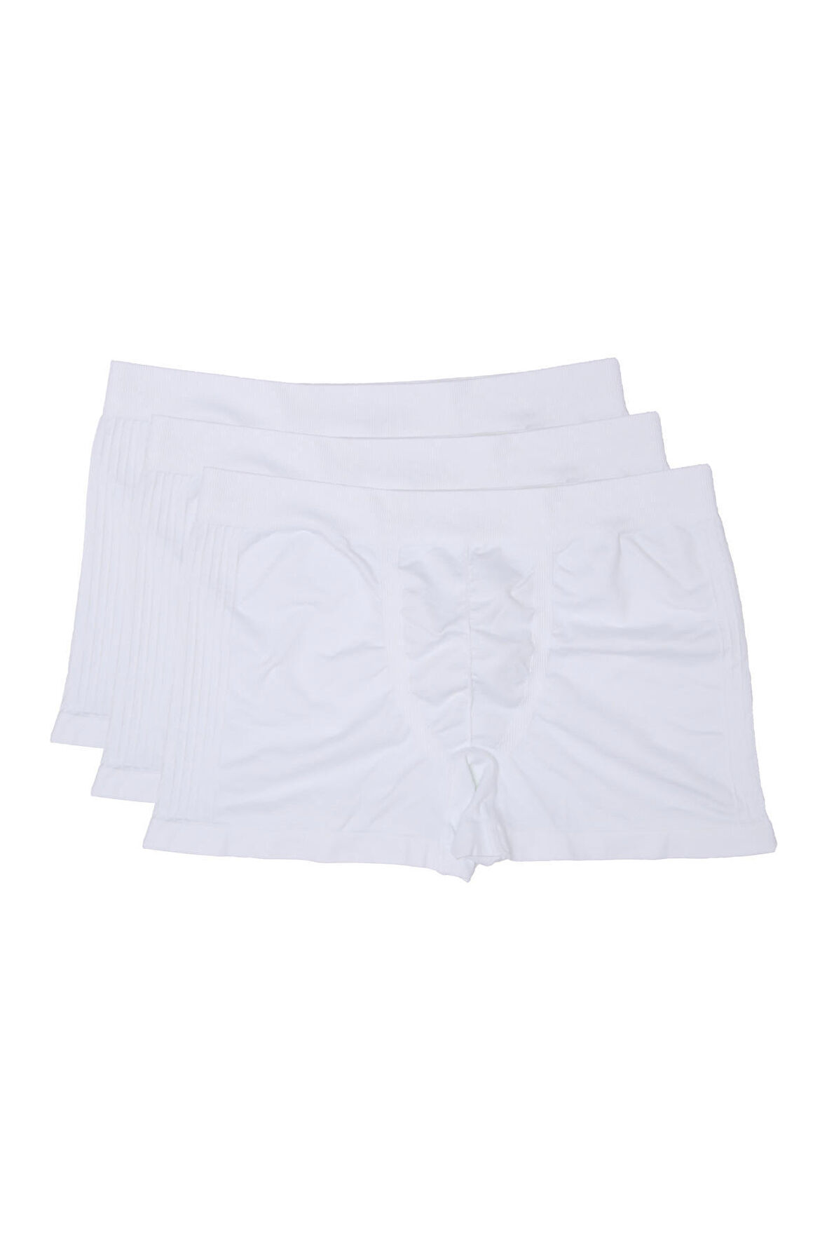 Adam Boxes Boxer Trunk Neo-Sincosido 3'lü Paket - Beyaz (Dikişsiz/Seamless)