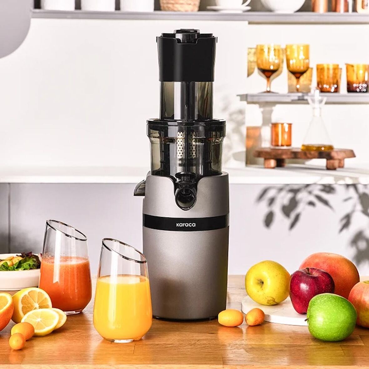 Karaca Slow Juicer Yavaş Sıkım Katı Meyve Sıkacağı