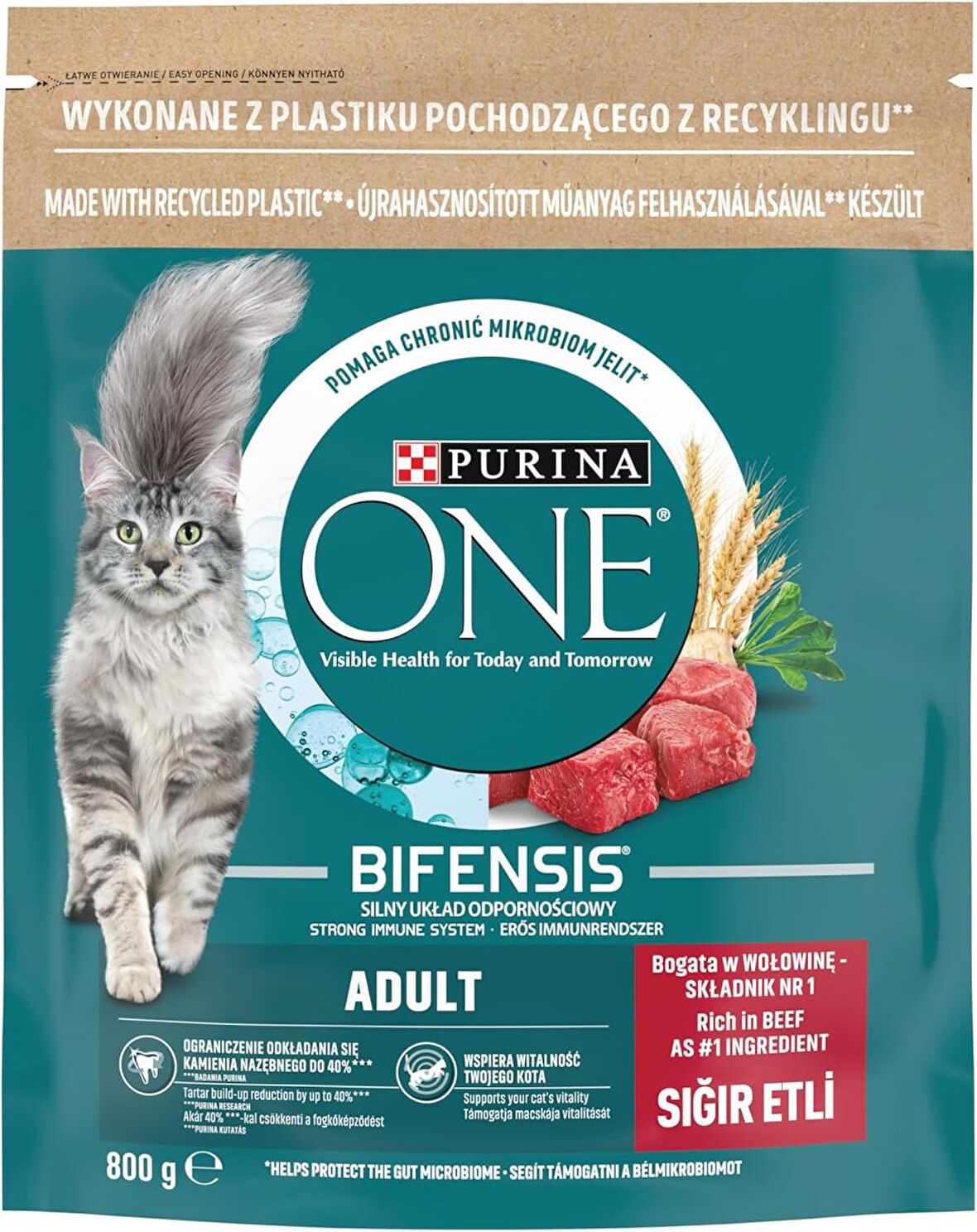 Purina One Sığır Etli 800 gr Yetişkin Kedi Maması