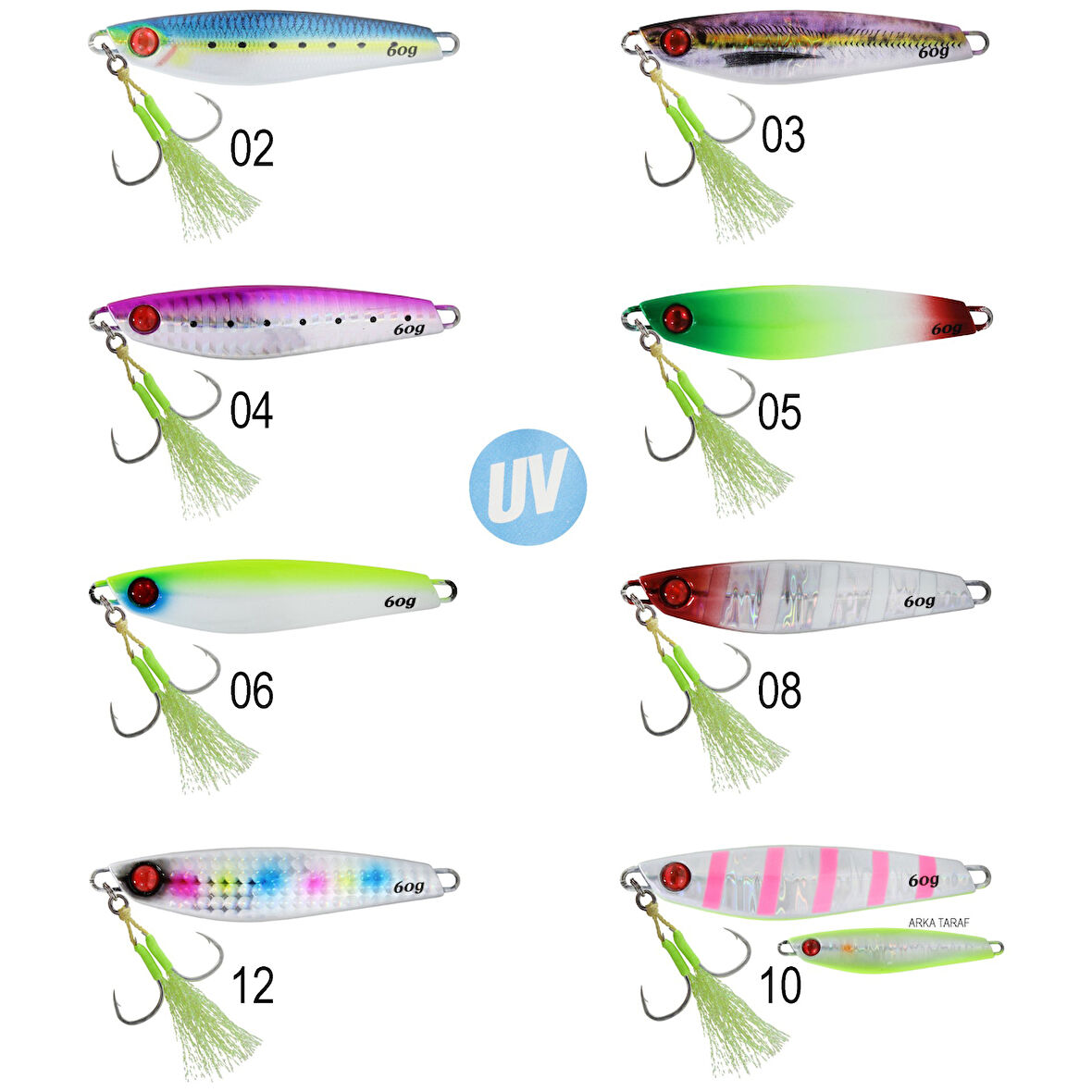 Captain 3634 Emotion Jigger 60gr Light Jig Suni Yem 10