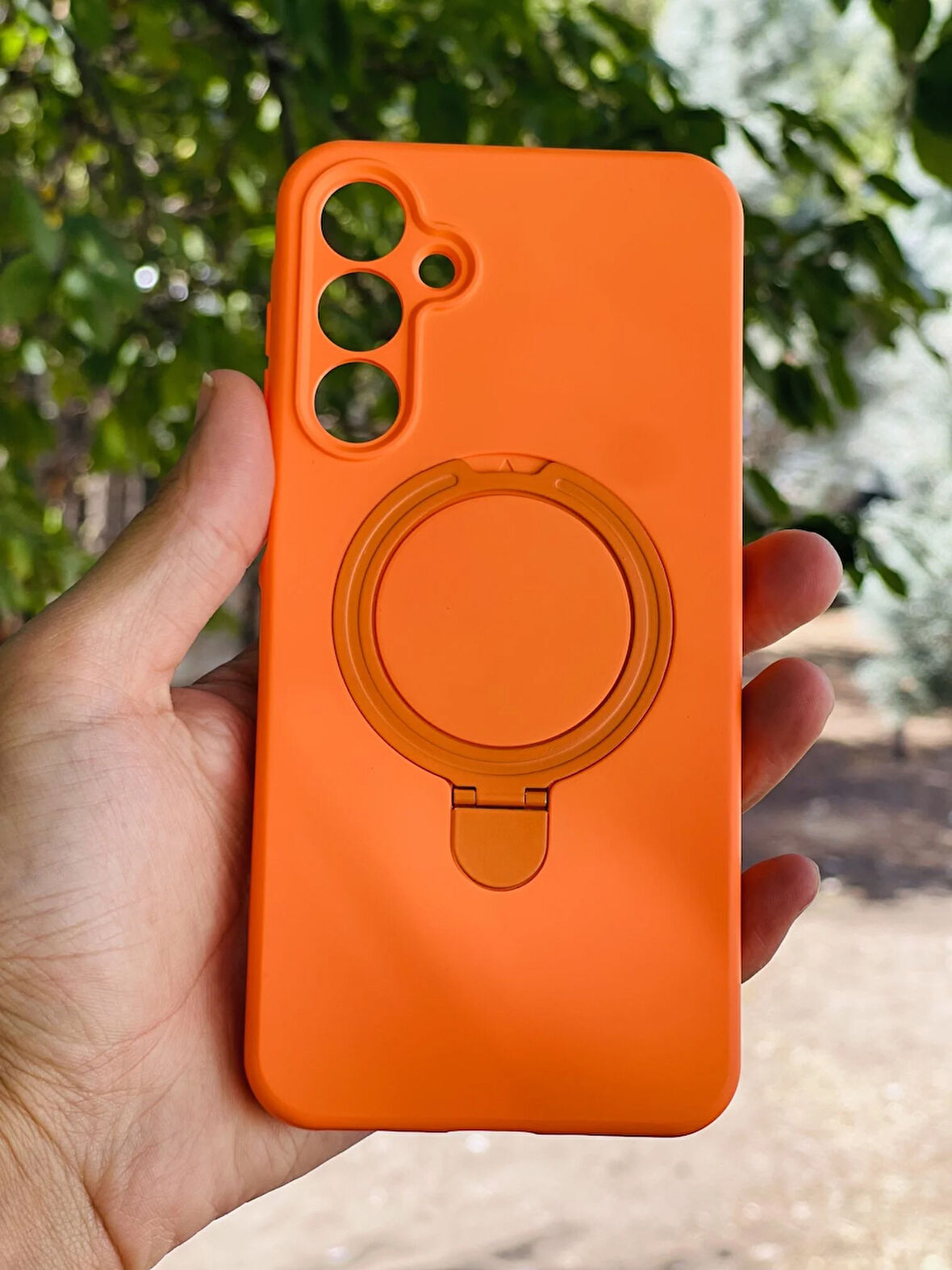 Samsung Galaxy S24 FE Kılıf Regal Mgsafe İçi Kadife Soft Standlı Silikon Kapak