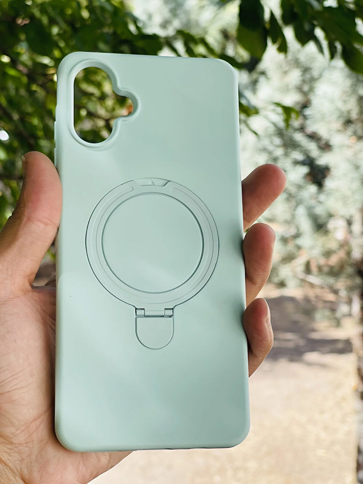 Samsung Galaxy A06 Kılıf Regal Mgsafe İçi Kadife Soft Standlı Silikon Kapak