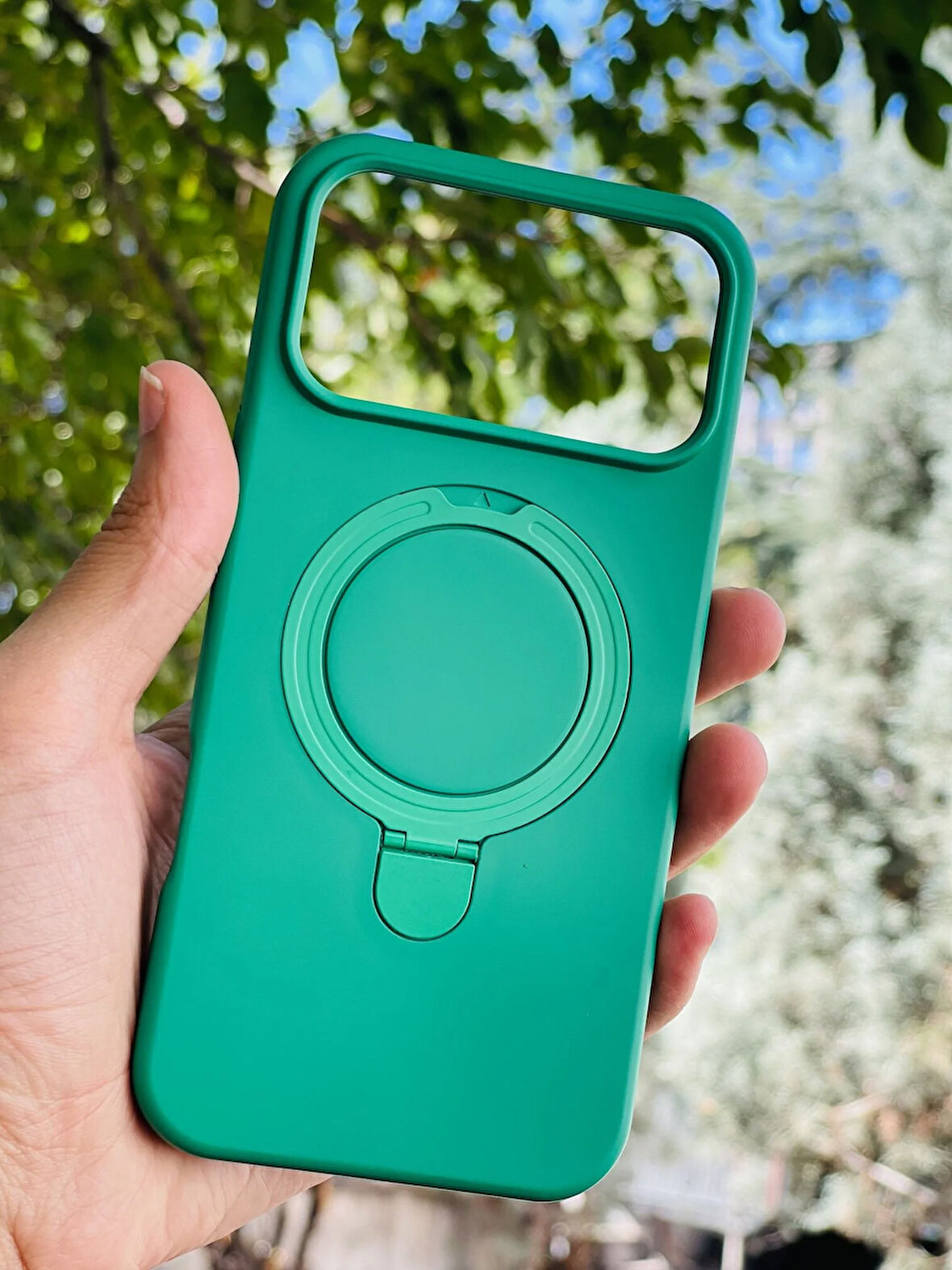 Apple iPhone 17 Pro Max Kılıf Regal Mgsafe İçi Kadife Soft Standlı Silikon Kapak