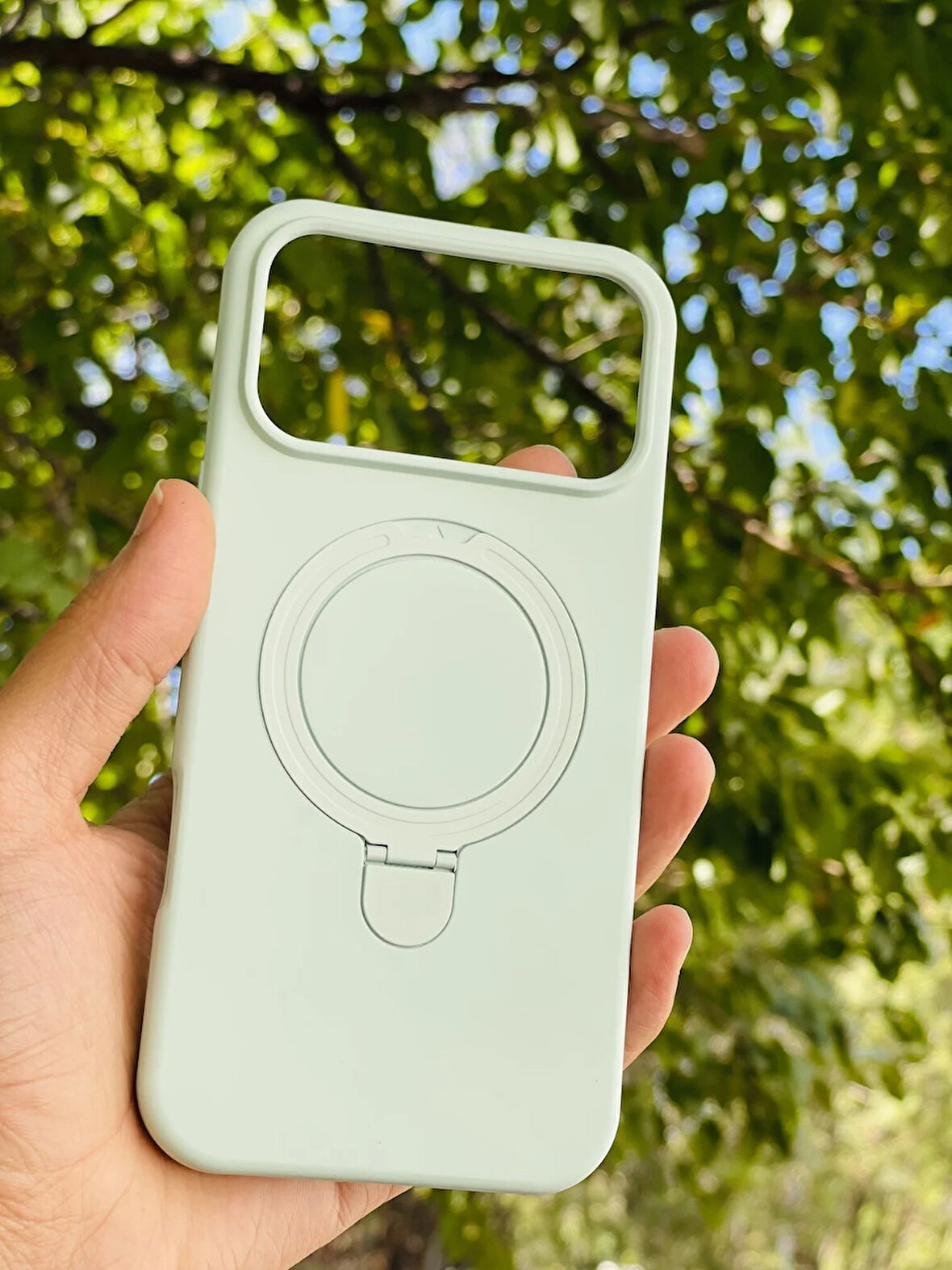 Apple iPhone 17 Pro Max Kılıf Regal Mgsafe İçi Kadife Soft Standlı Silikon Kapak