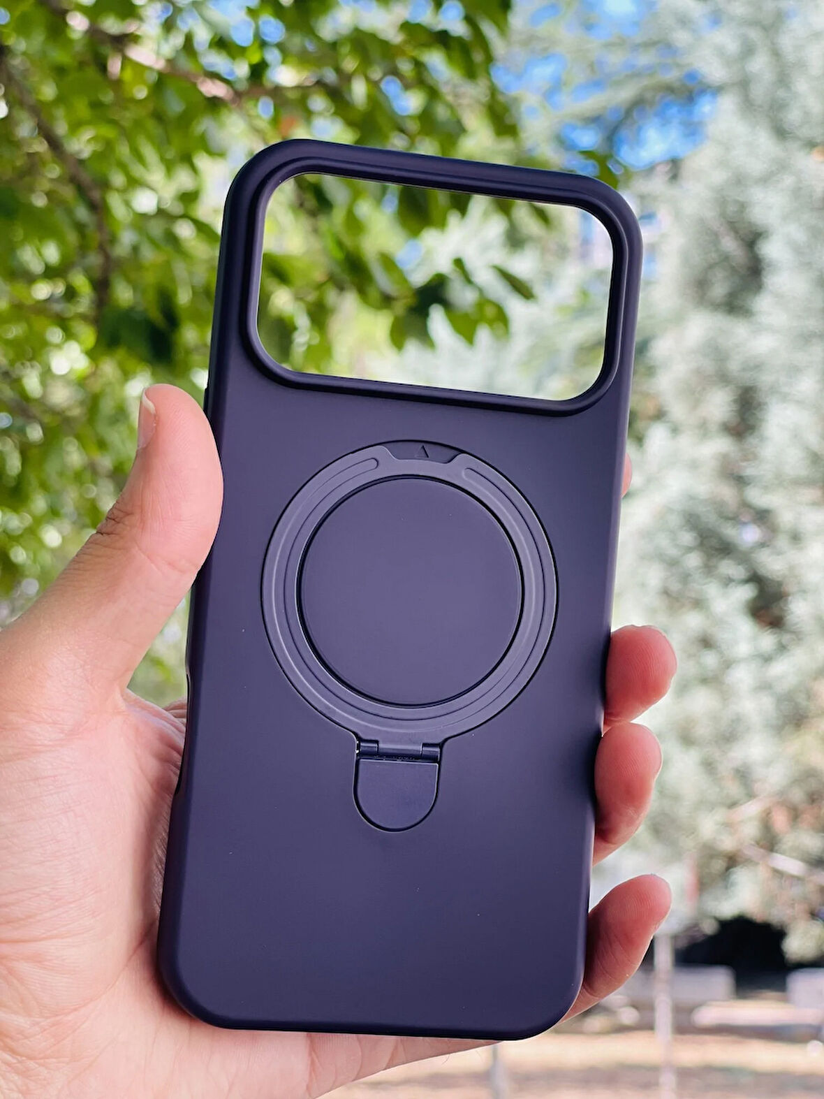 Apple iPhone 17 Pro Max Kılıf Regal Mgsafe İçi Kadife Soft Standlı Silikon Kapak
