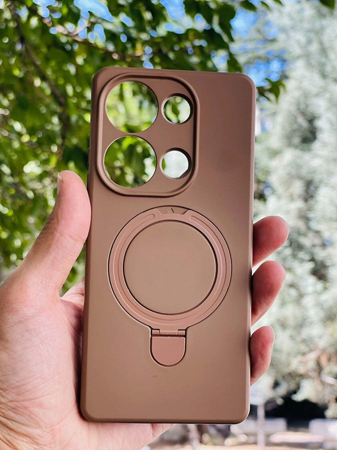 Xiaomi Redmi Note 13 Pro 4G Kılıf Regal Mgsafe İçi Kadife Soft Standlı Silikon Kapak