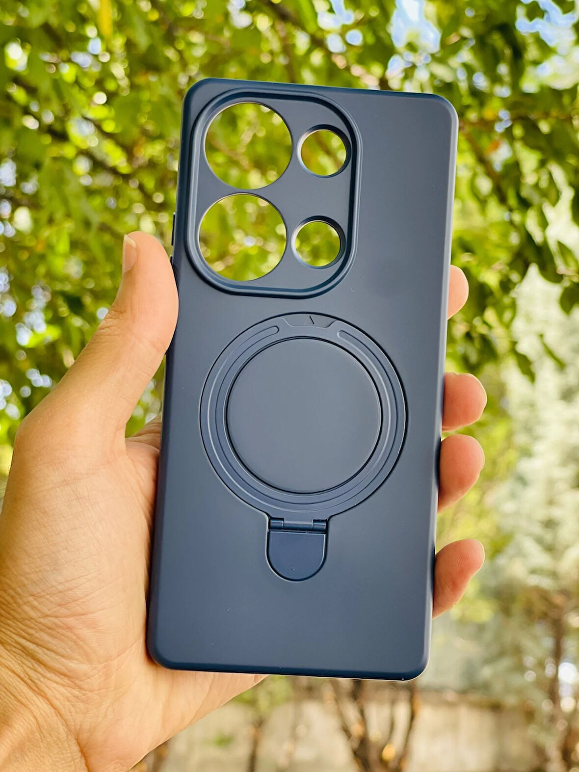 Xiaomi Redmi Note 13 Pro 4G Kılıf Regal Mgsafe İçi Kadife Soft Standlı Silikon Kapak