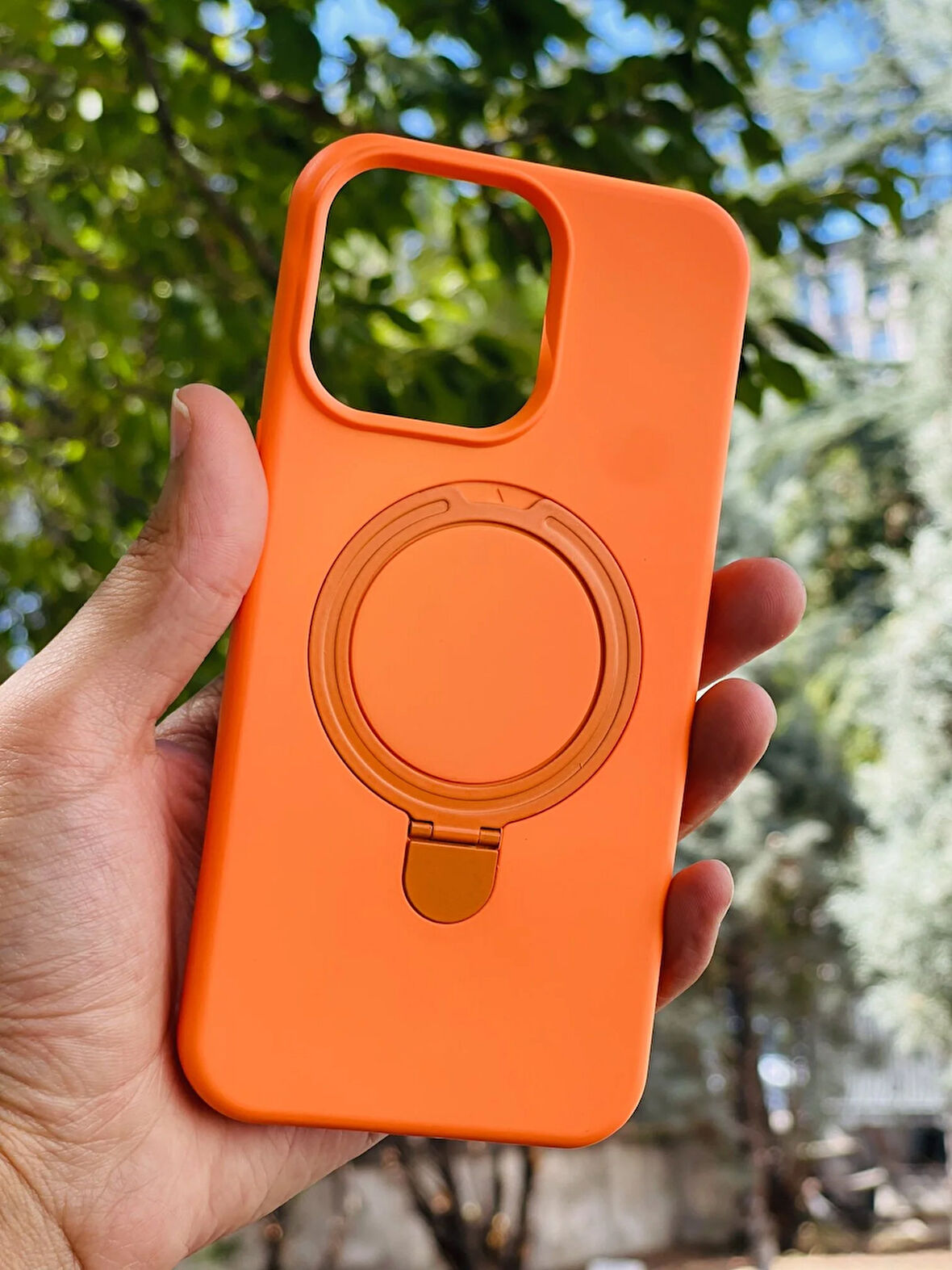 Apple iPhone 13 Kılıf Regal Mgsafe İçi Kadife Soft Standlı Silikon Kapak