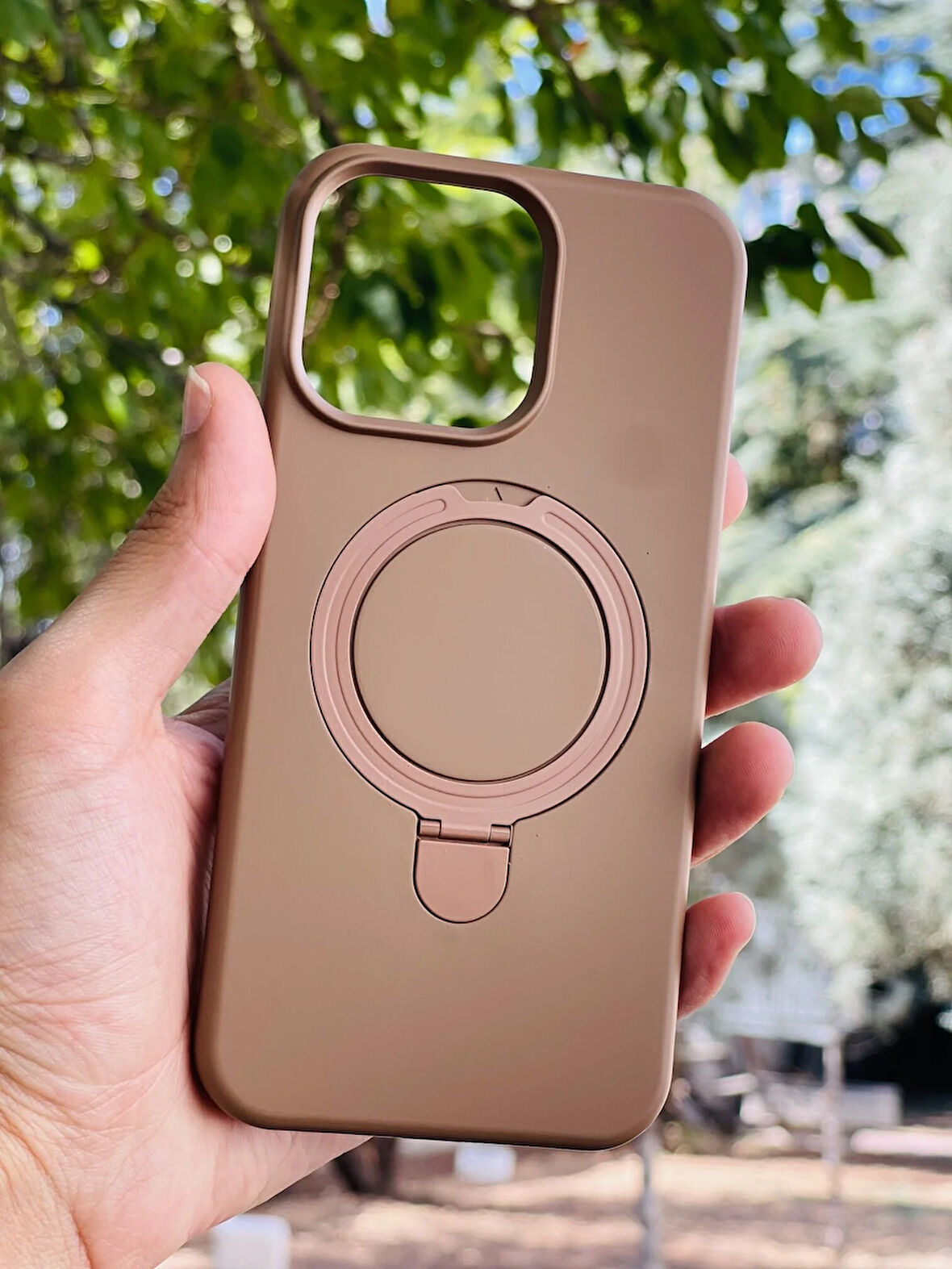 Apple iPhone 13 Kılıf Regal Mgsafe İçi Kadife Soft Standlı Silikon Kapak