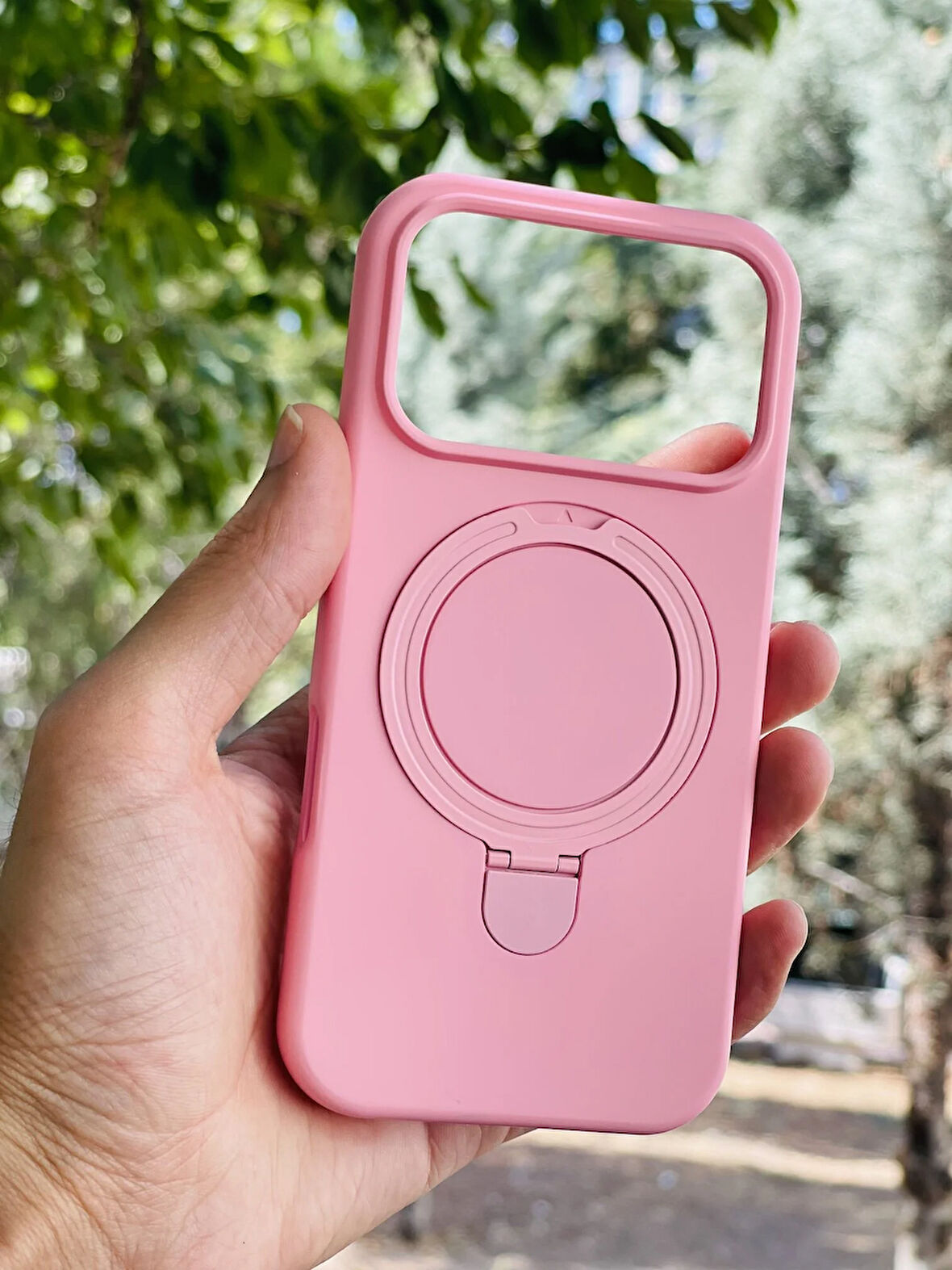 Apple iPhone 17 Pro Kılıf Regal Mgsafe İçi Kadife Soft Standlı Silikon Kapak