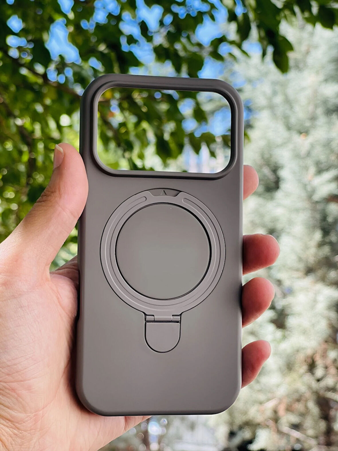 Apple iPhone 17 Pro Kılıf Regal Mgsafe İçi Kadife Soft Standlı Silikon Kapak