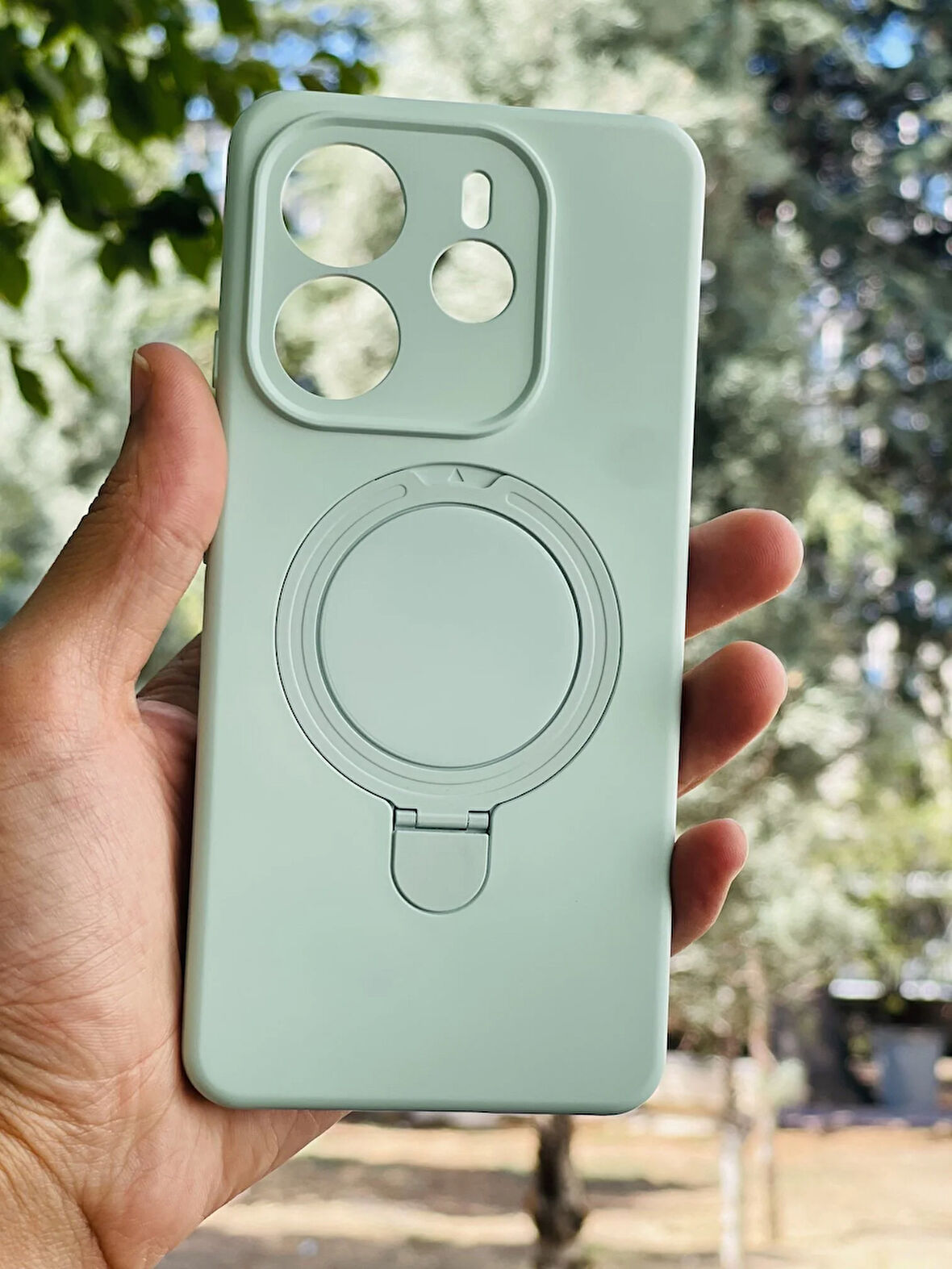 Redmi Note 14 4G Kılıf Regal Mgsafe İçi Kadife Soft Standlı Silikon Kapak