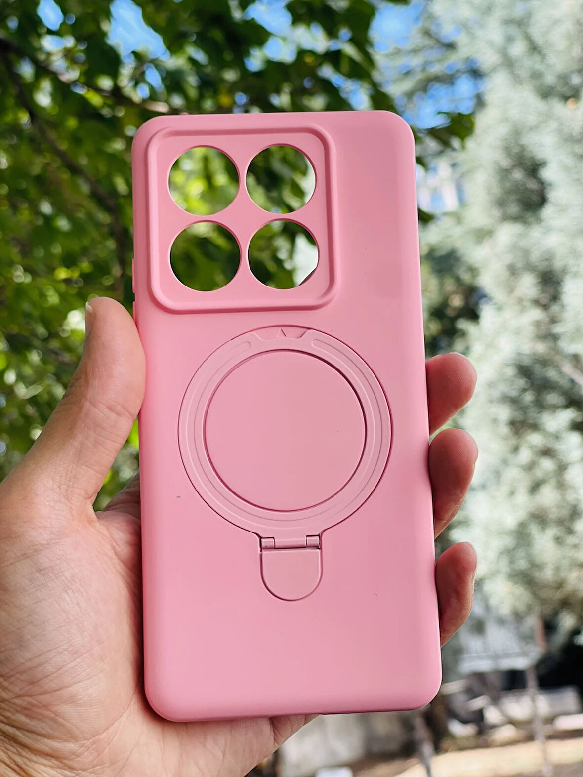 Xiaomi Mi 14T Pro Kılıf Regal Mgsafe İçi Kadife Soft Standlı Silikon Kapak