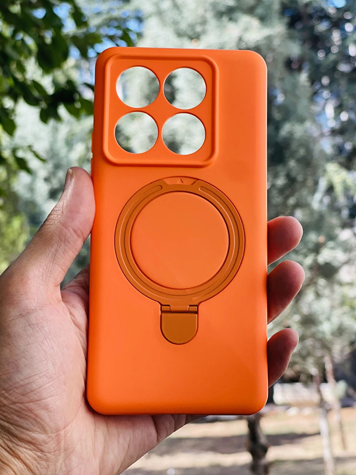 Xiaomi Mi 14T Pro Kılıf Regal Mgsafe İçi Kadife Soft Standlı Silikon Kapak